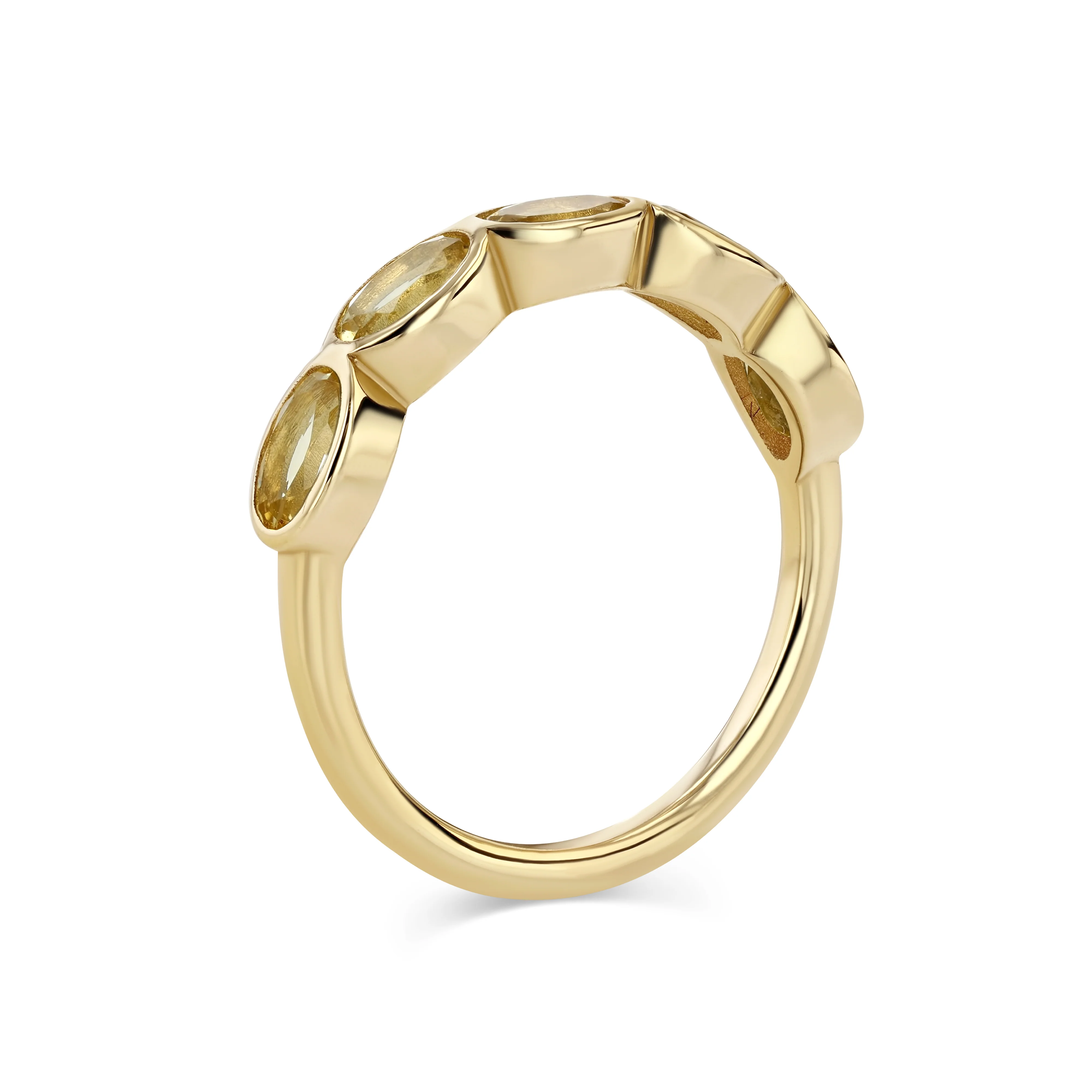 Citrine Oval Bezel Ring - Image 3