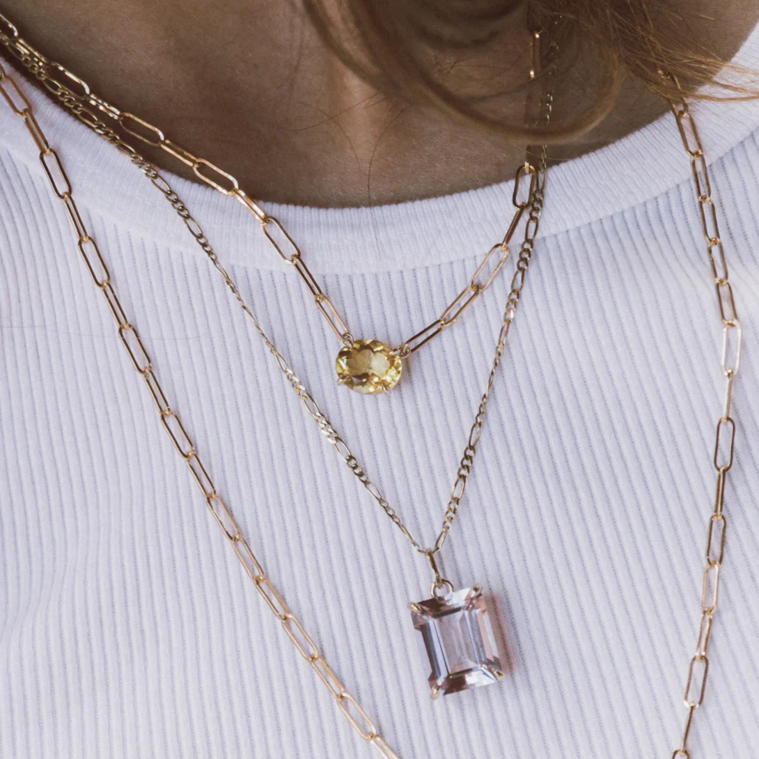 Citrine Oval Necklace - Image 2