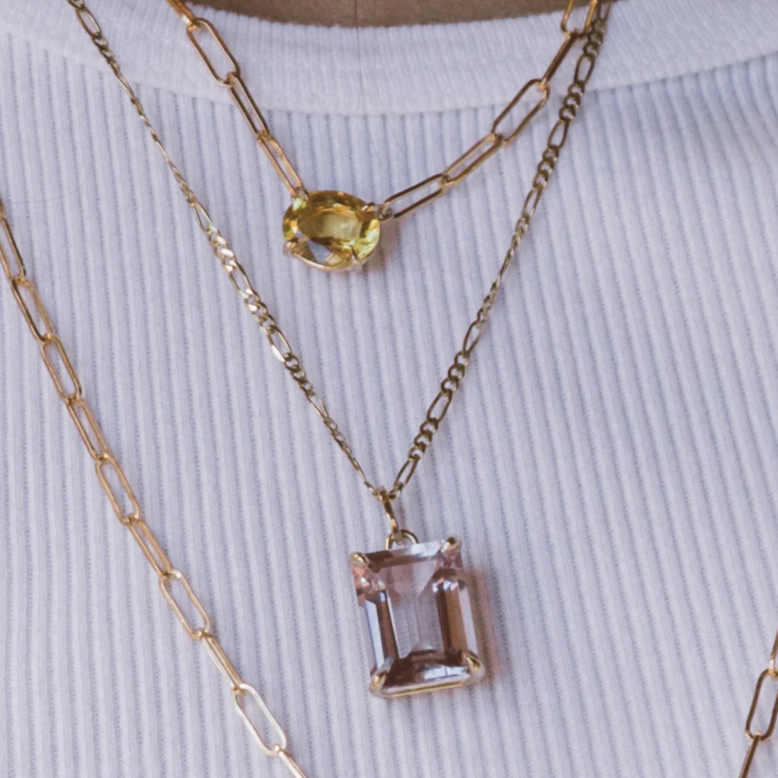 Citrine Oval Necklace - Image 3