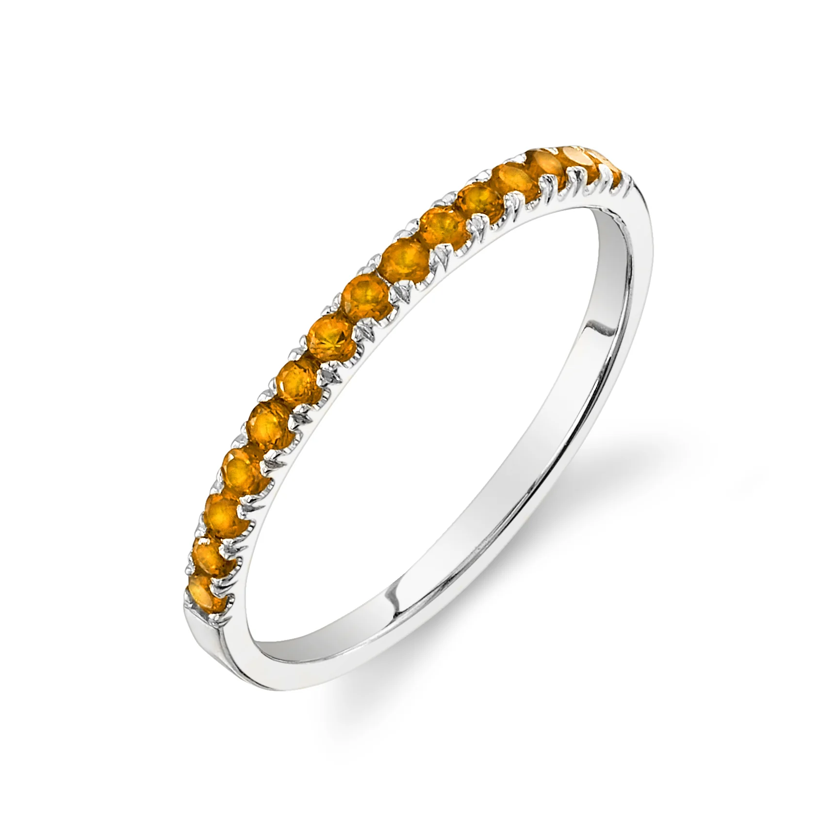 Citrine Pavé Ring - Image 3