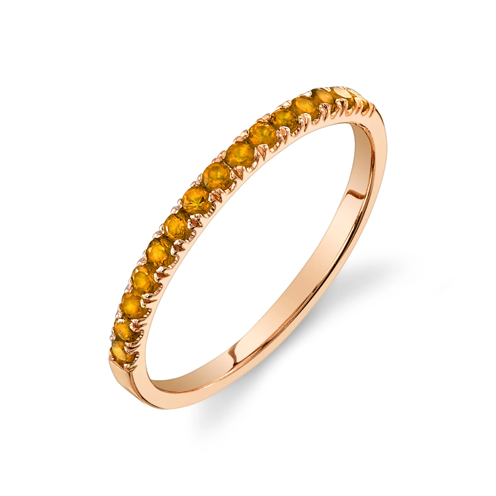 Citrine Pavé Ring - Image 4