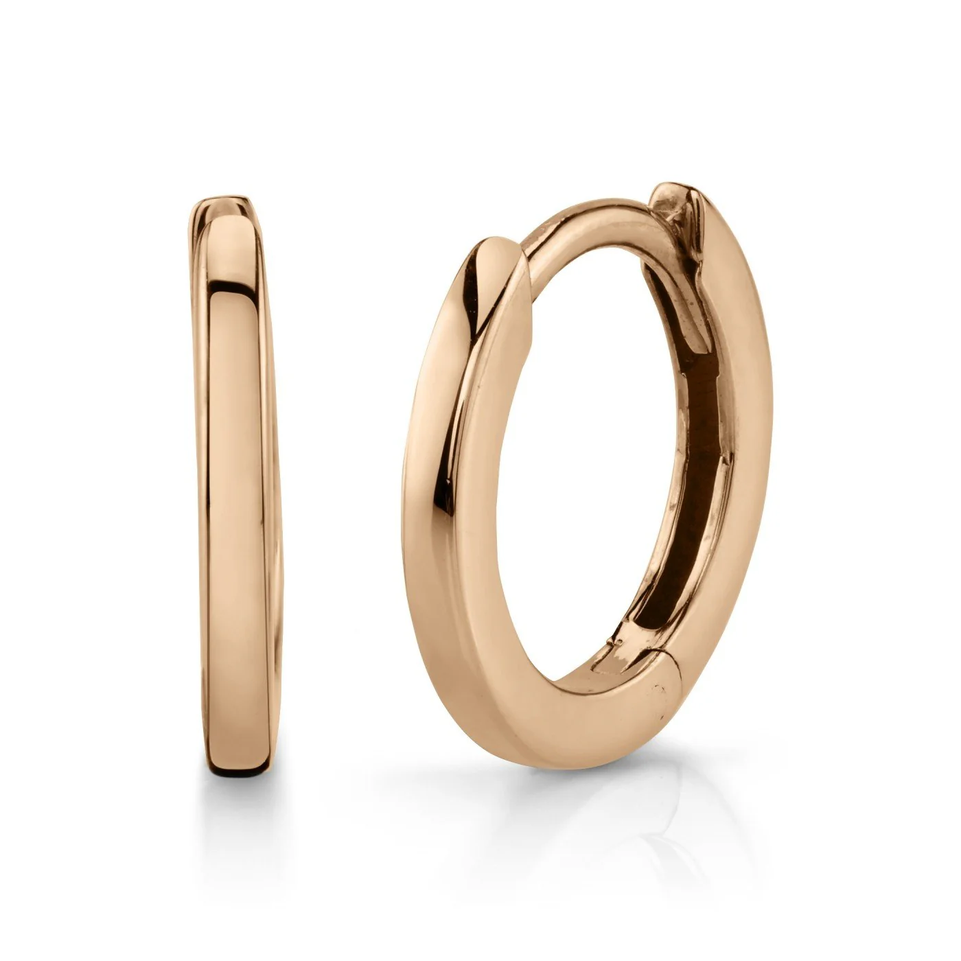 Classic Small Gold Hoops - Image 3