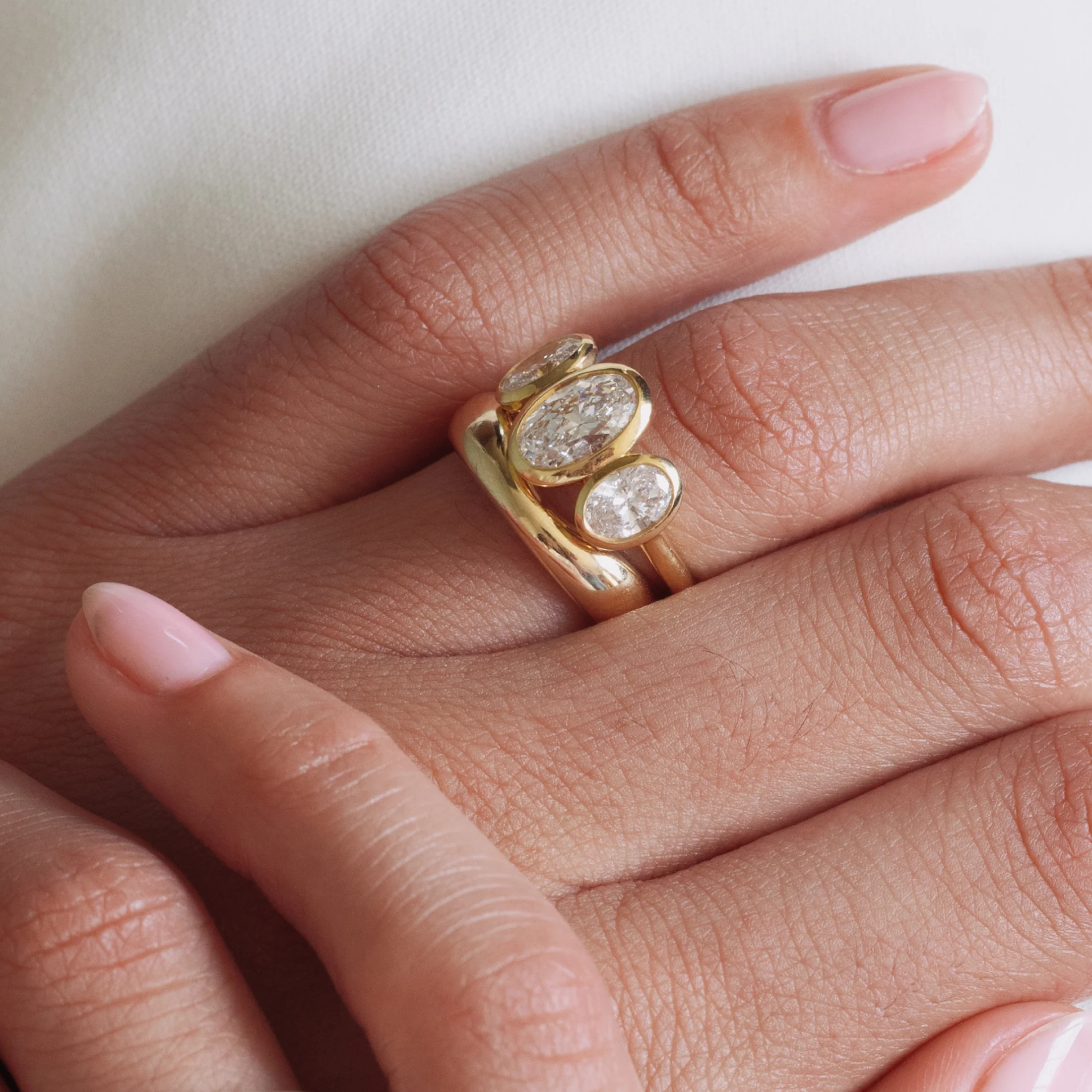 Cloud Shadow Wedding Band - Image 4