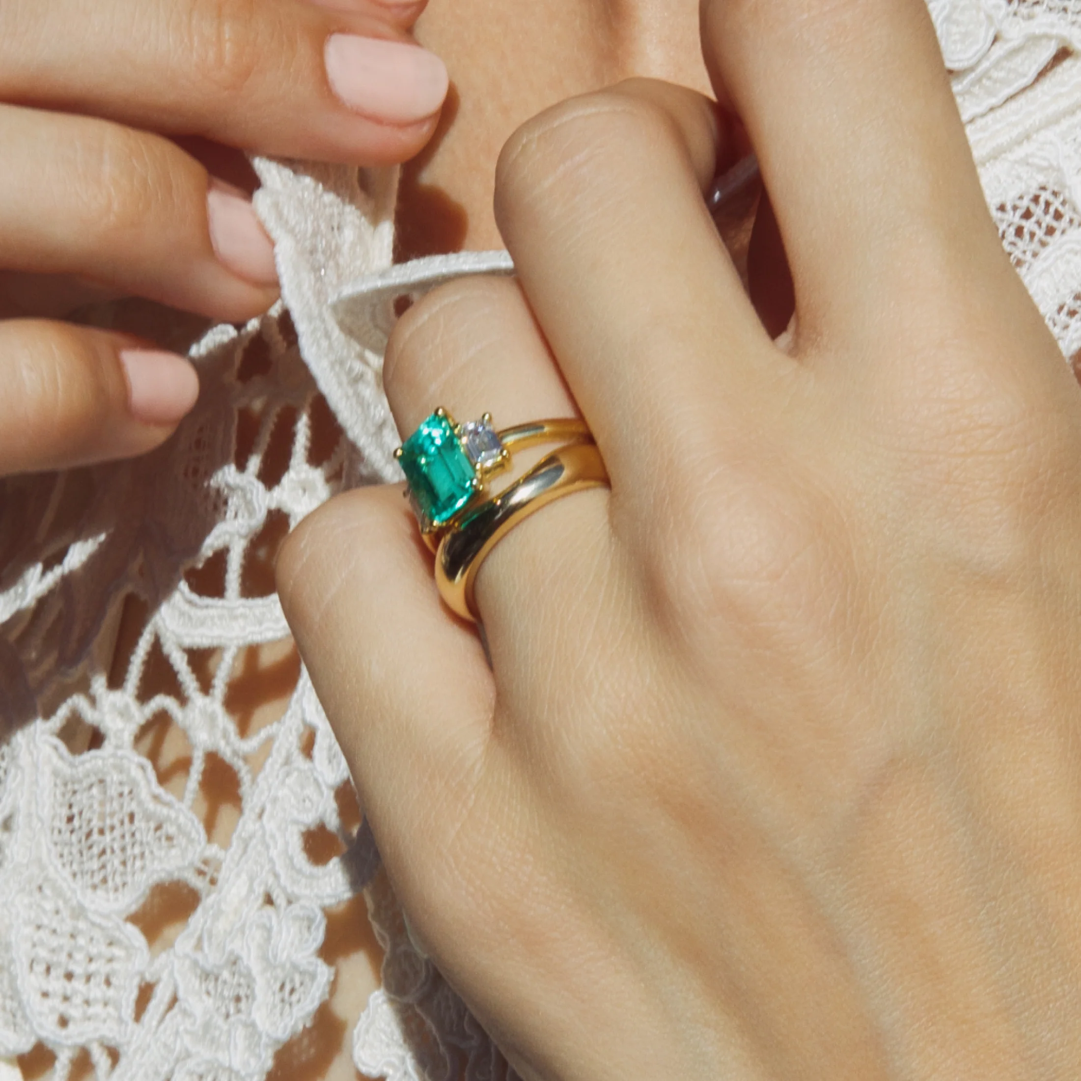 Cloud Shadow Wedding Band - Image 5