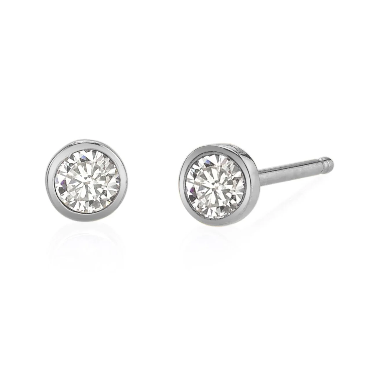 Diamond Birthstone Earrings - Image 3