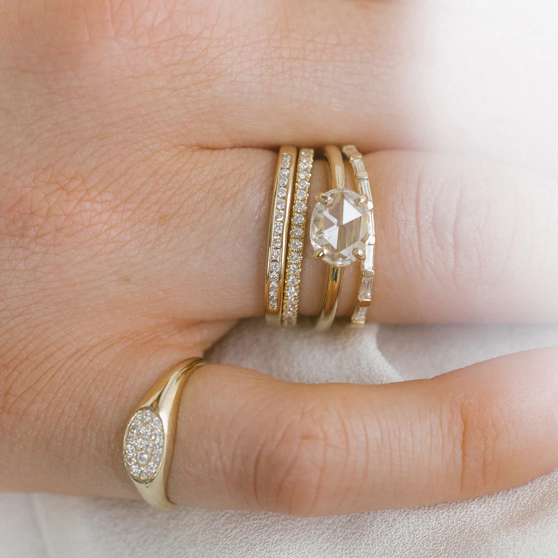 Diamond Channel Wedding Band - Image 5