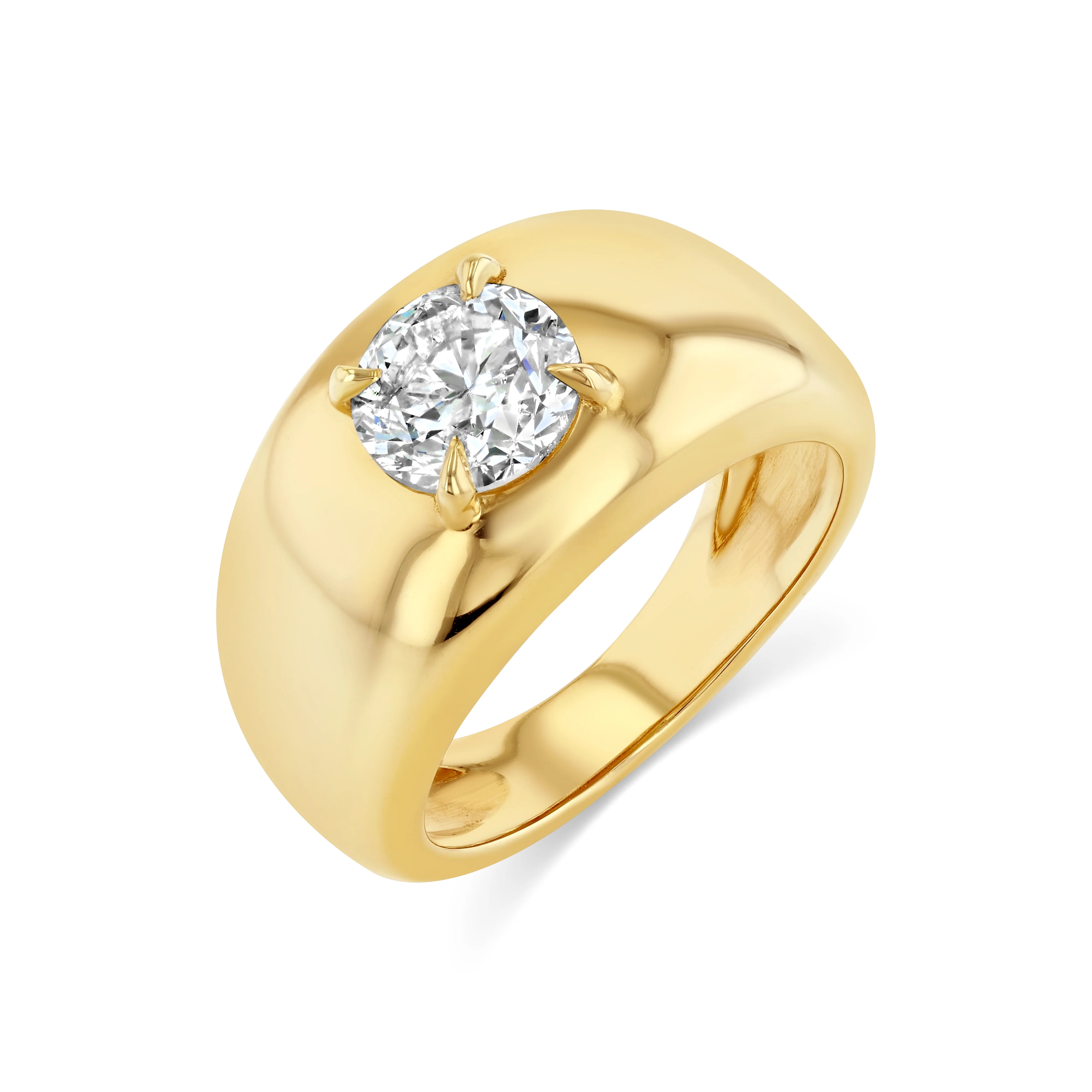 1.00ct Round Diamond Cloud Ring