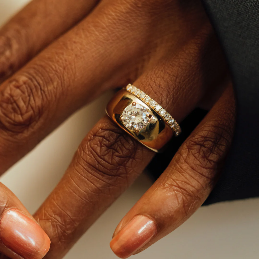1.00ct Round Diamond Cloud Ring - Image 7