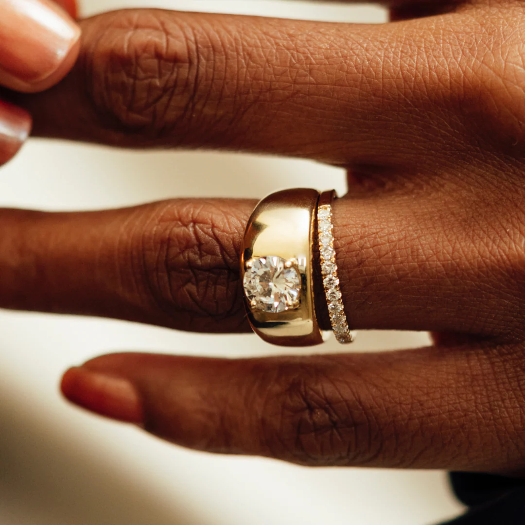 1.00ct Round Diamond Cloud Ring - Image 9