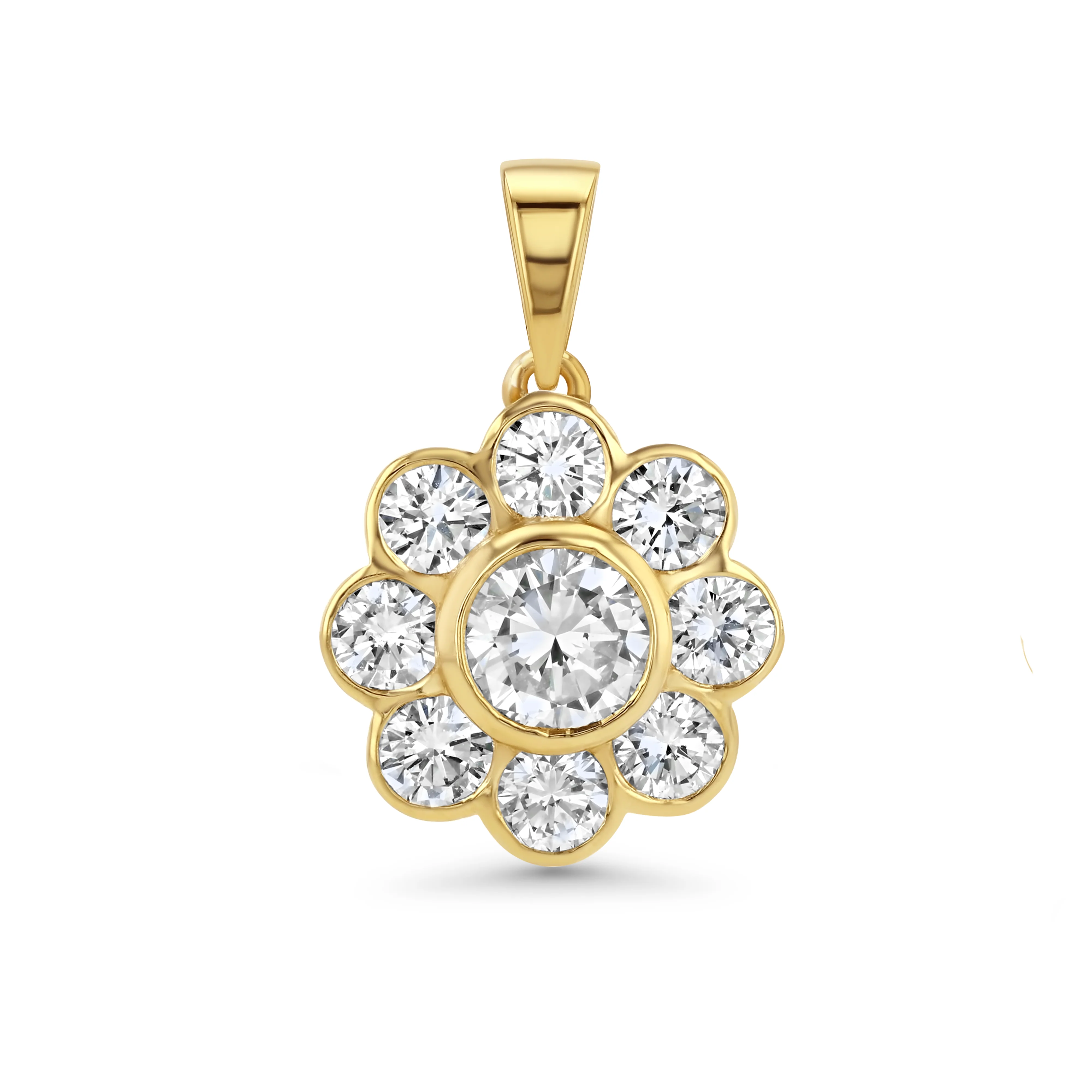 Diamond Flower Charm