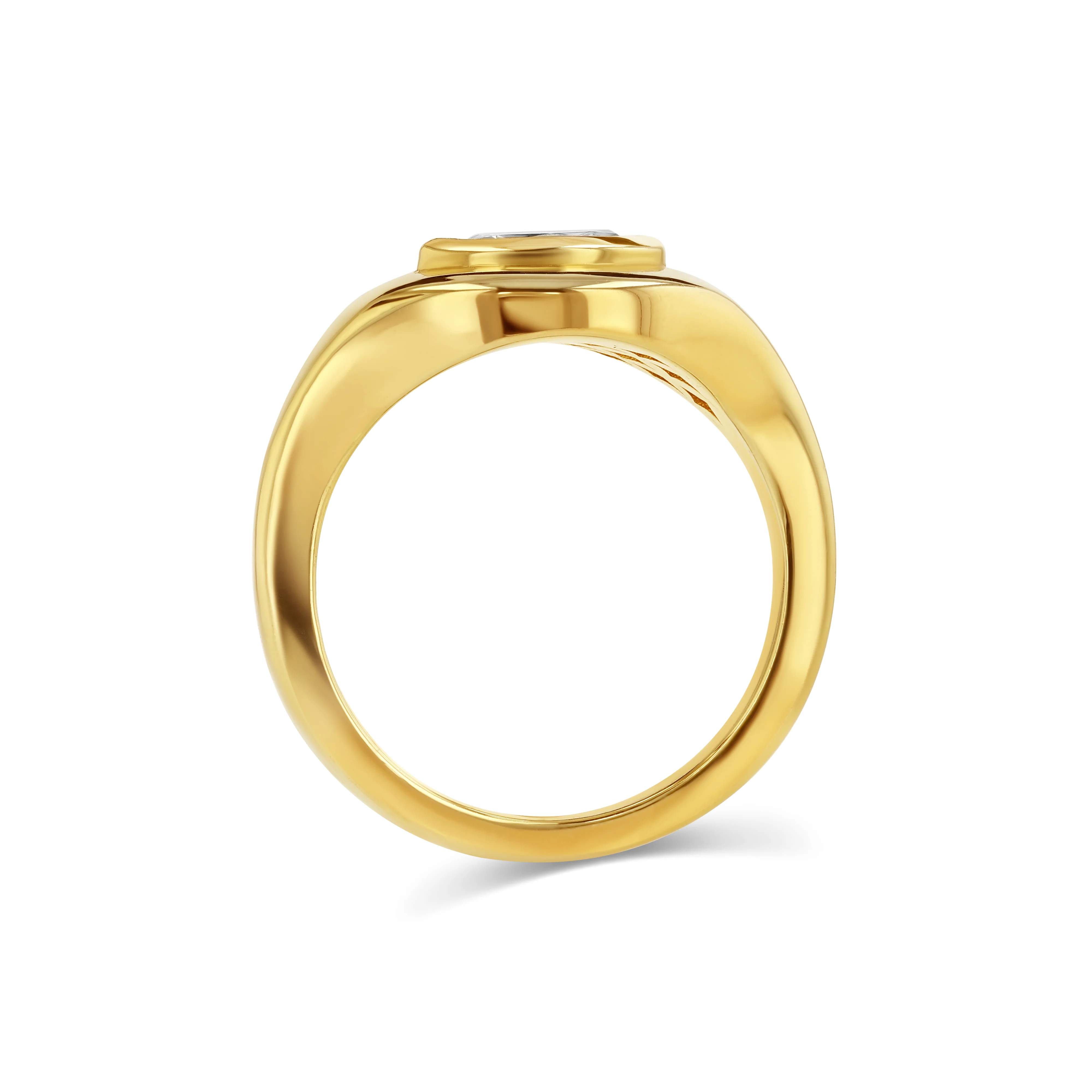 Diamond Marquise Ripple Ring - Image 3