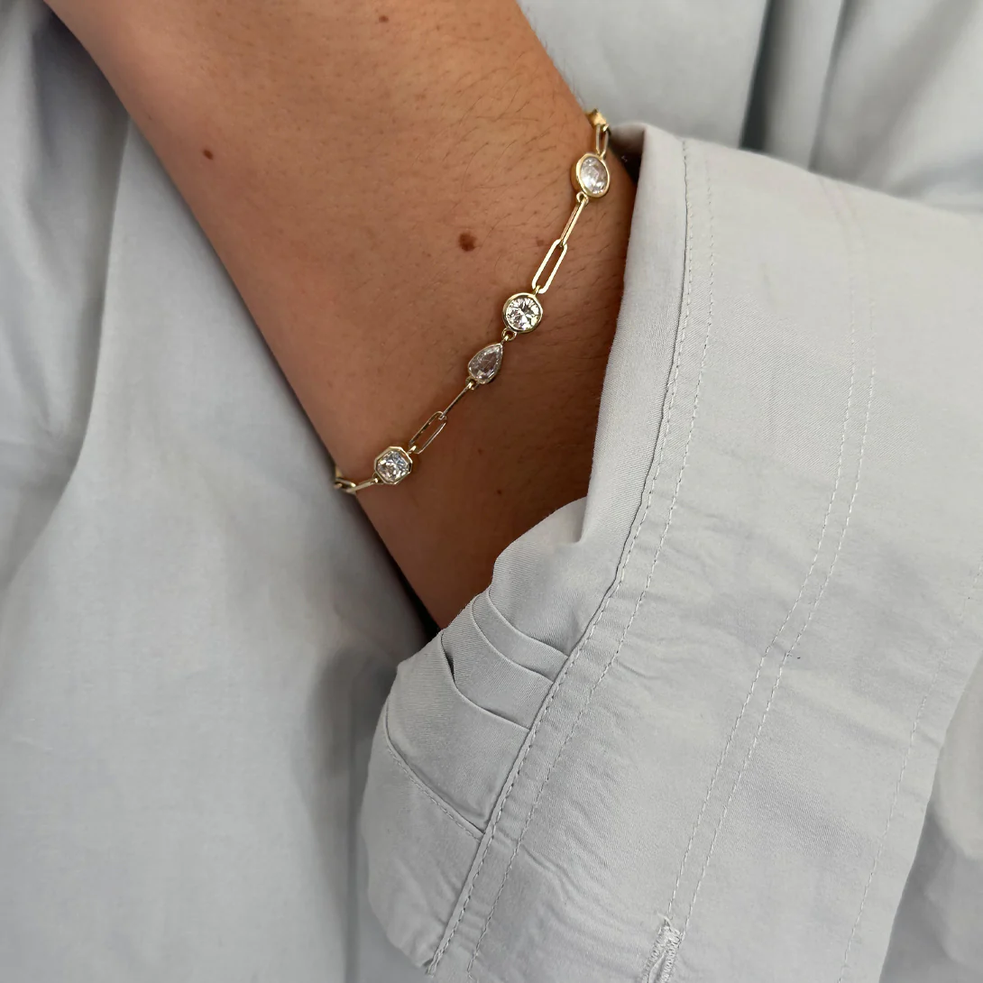 Diamond Stepping Stone Bracelet - Image 4