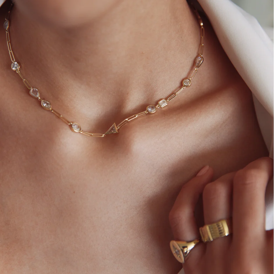 Diamond Stepping Stone Necklace - Image 3