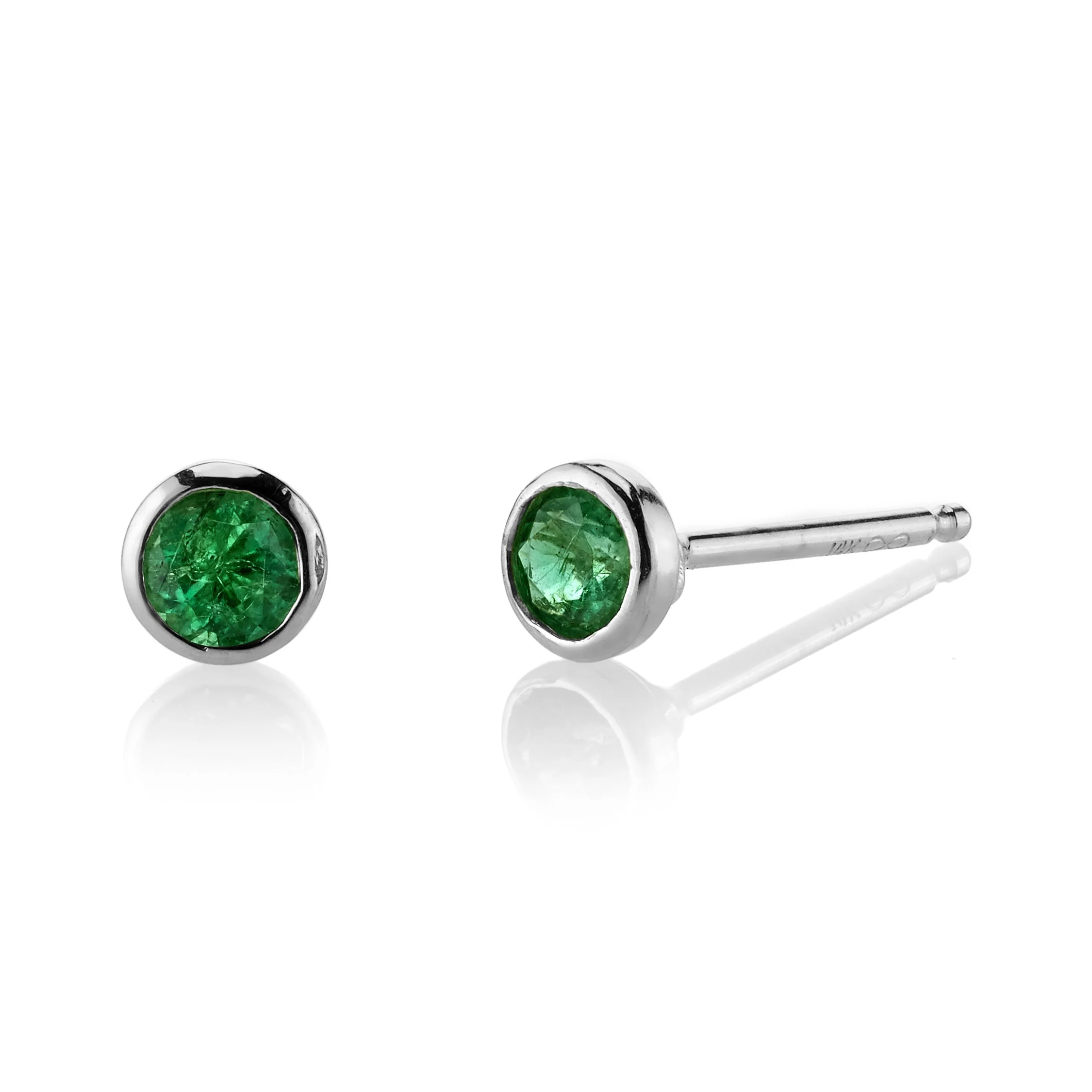 Emerald Birthstone Earrings - Image 3