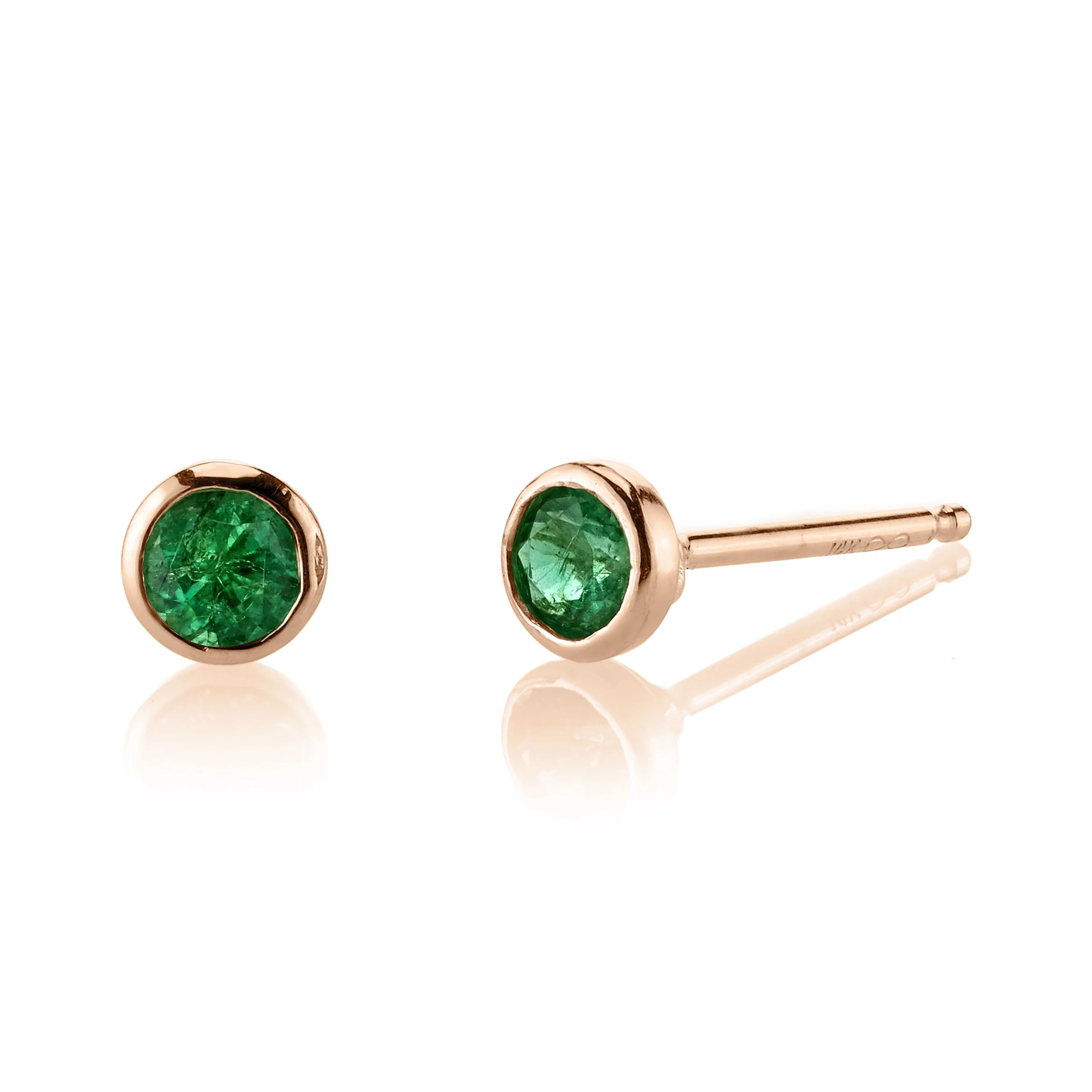 Emerald Birthstone Earrings - Image 4