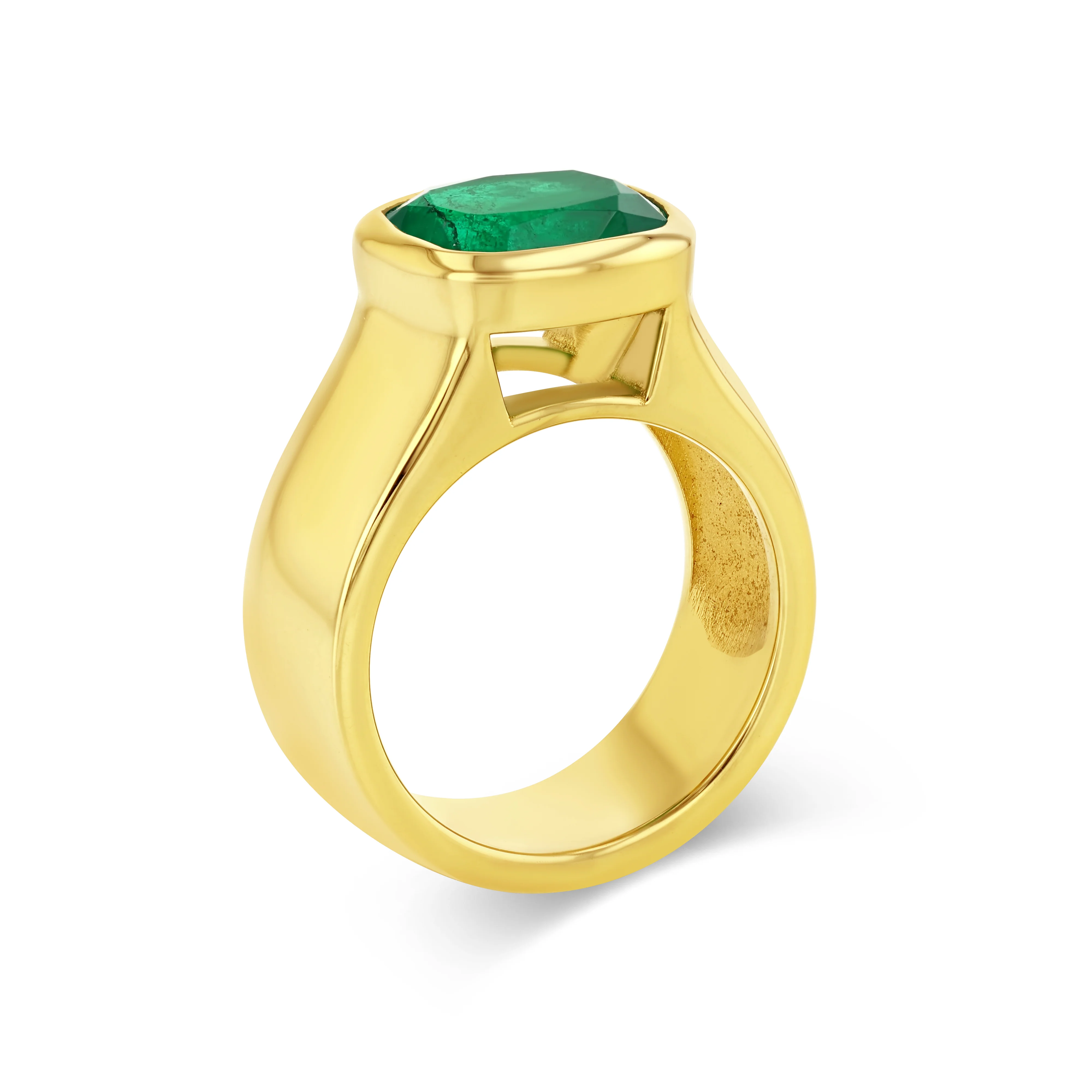Zambian Emerald Dune Ring - Image 3