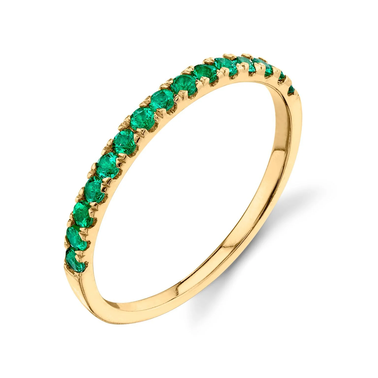 Emerald Pavé Ring