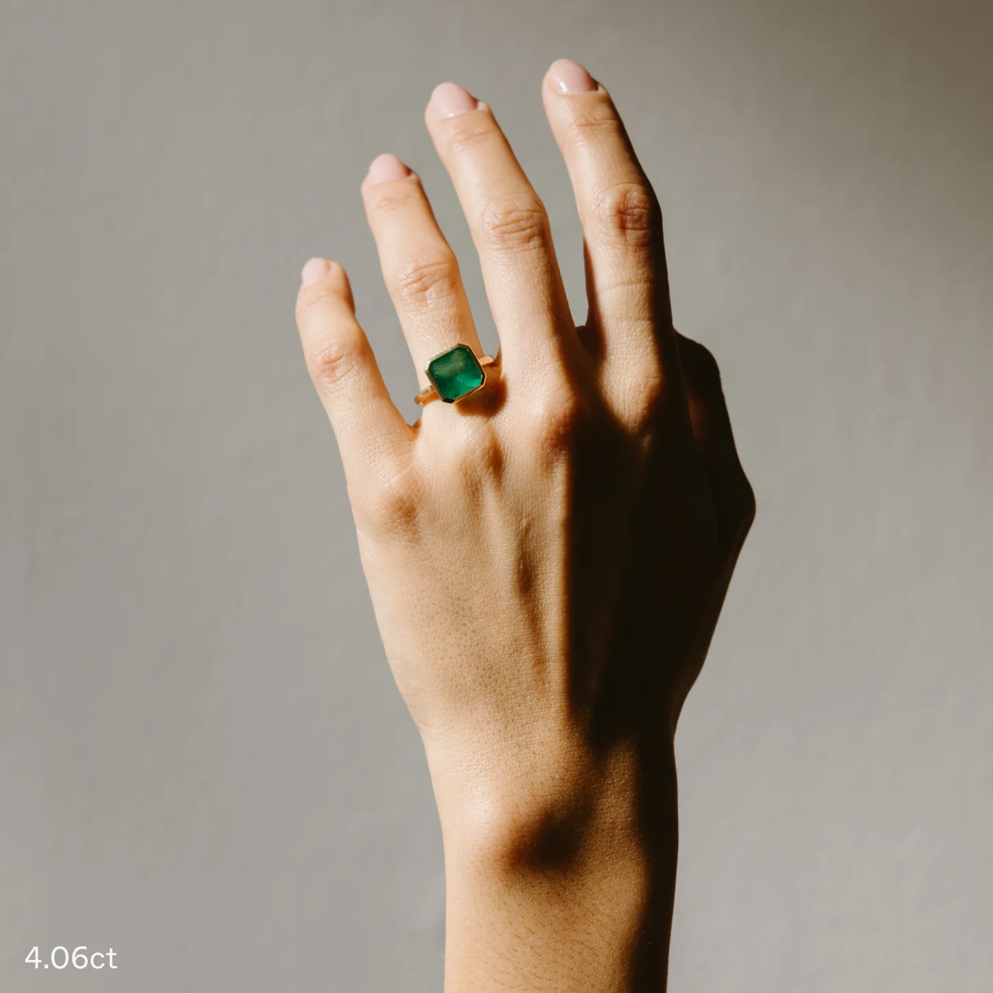 Emerald Solitaire Ring - Image 7