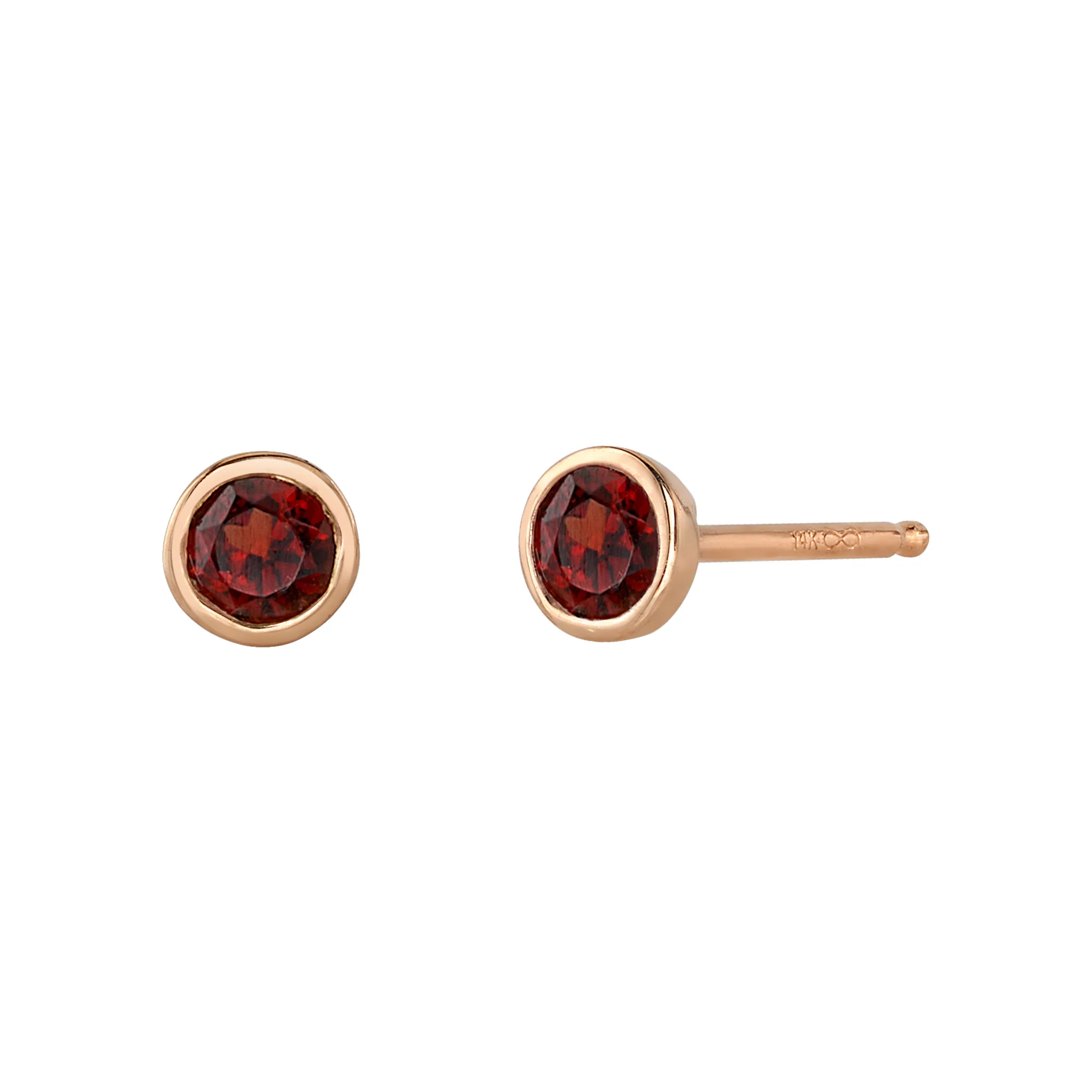 Garnet Birthstone Earrings - Image 3