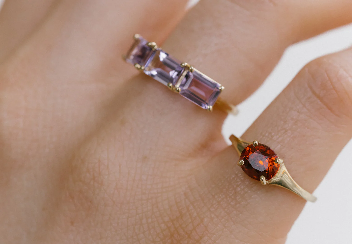 GARNET SIMONE BIRTHSTONE RING - Image 4