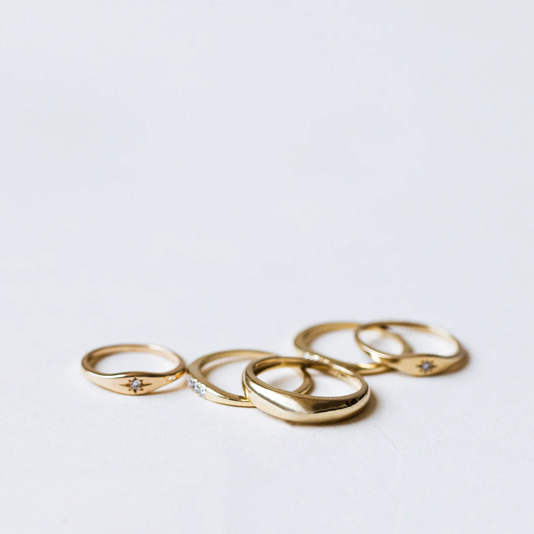 Gold Dome Ring - Image 6