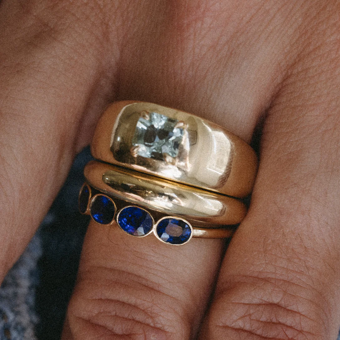 GREEN BERYL CLOUD RING - Image 3