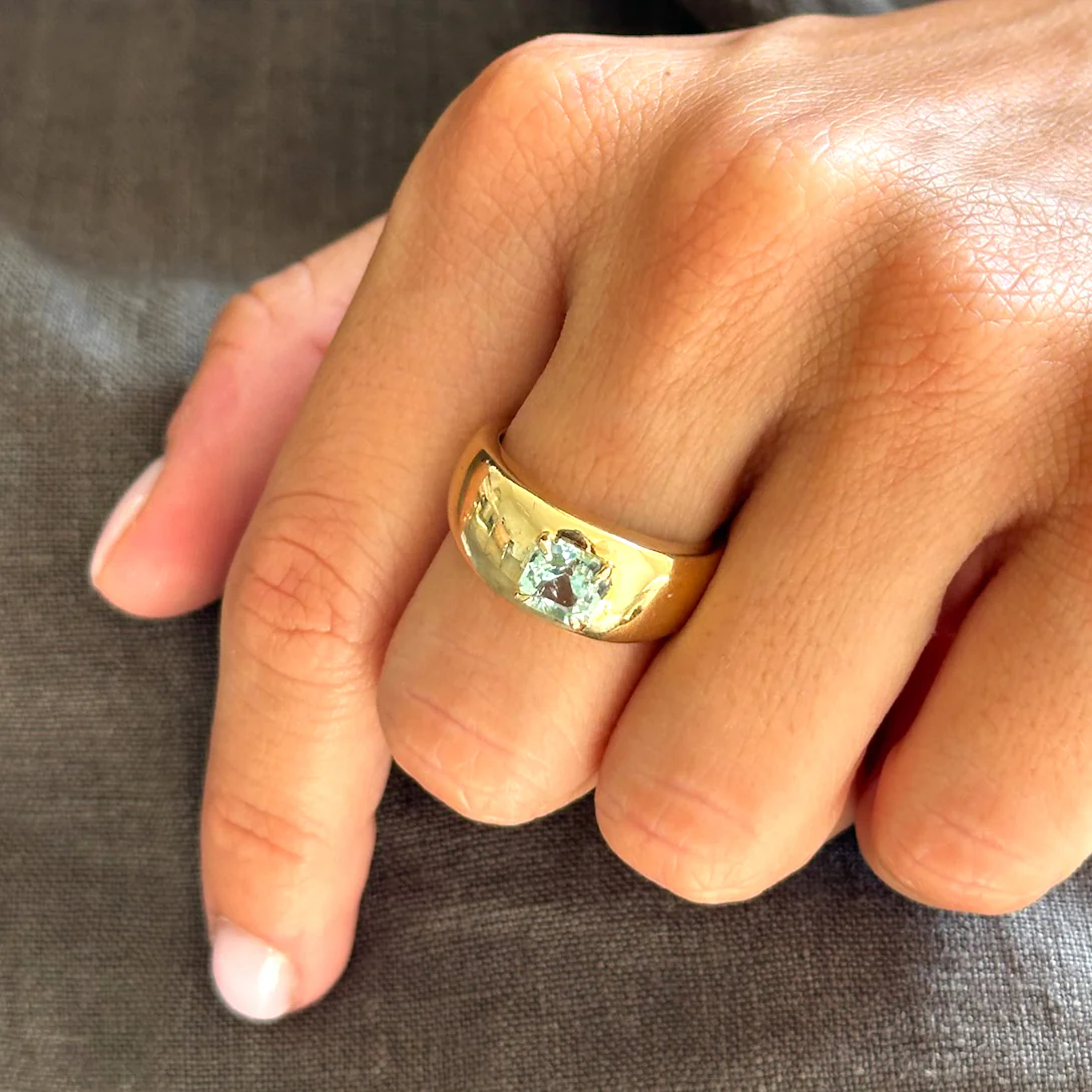 GREEN BERYL CLOUD RING - Image 6