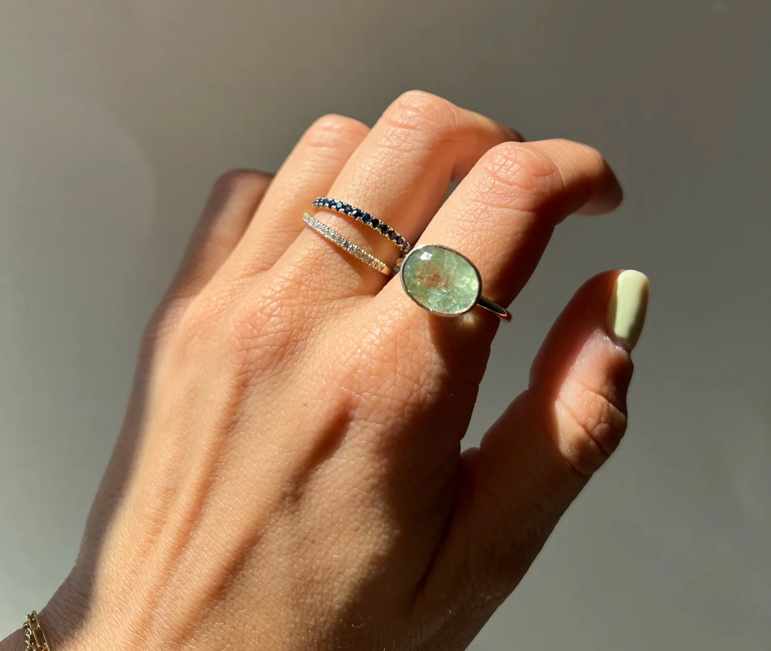 GREEN BERYL OVAL RING - Image 5