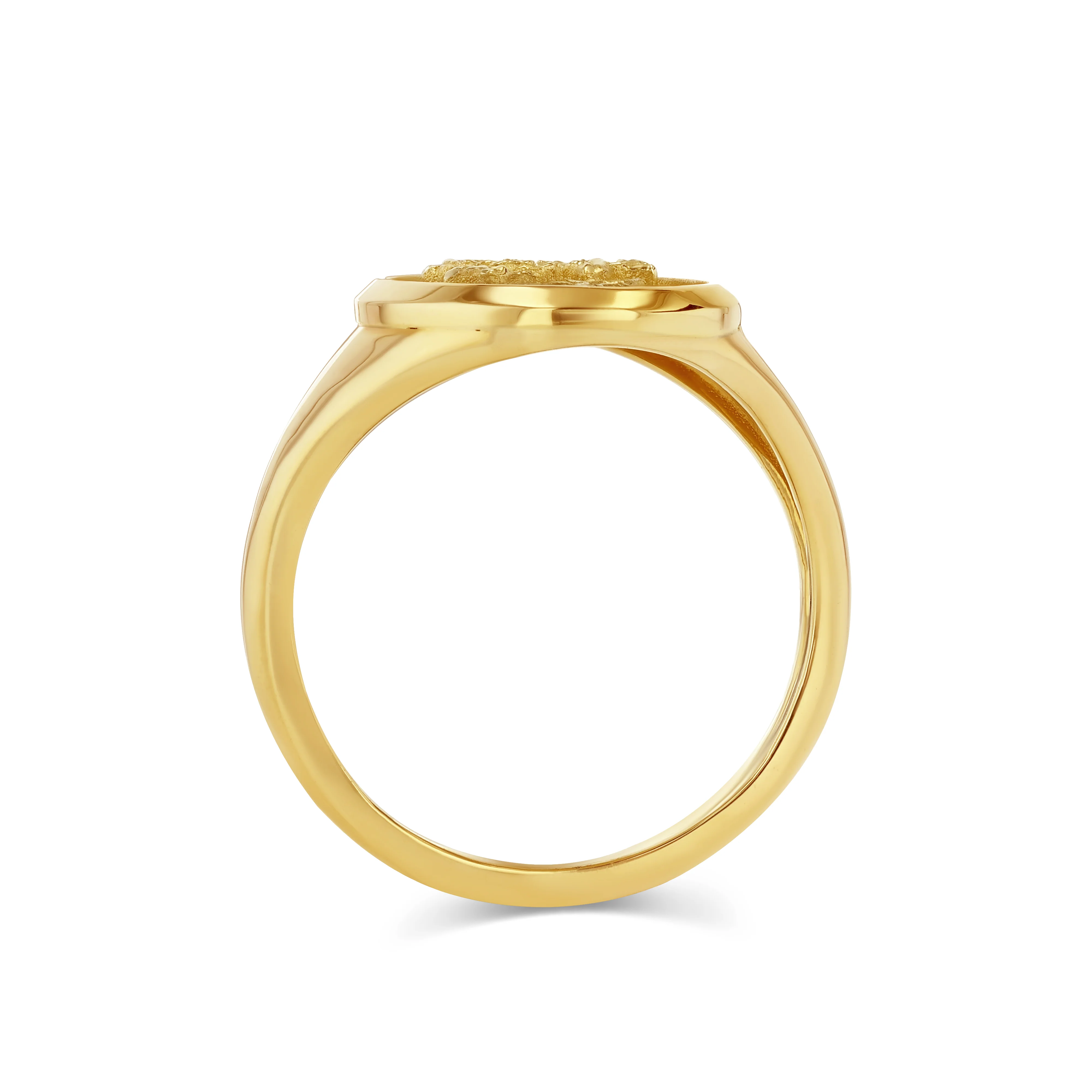 January Birth Flower Signet Ring - Image 2