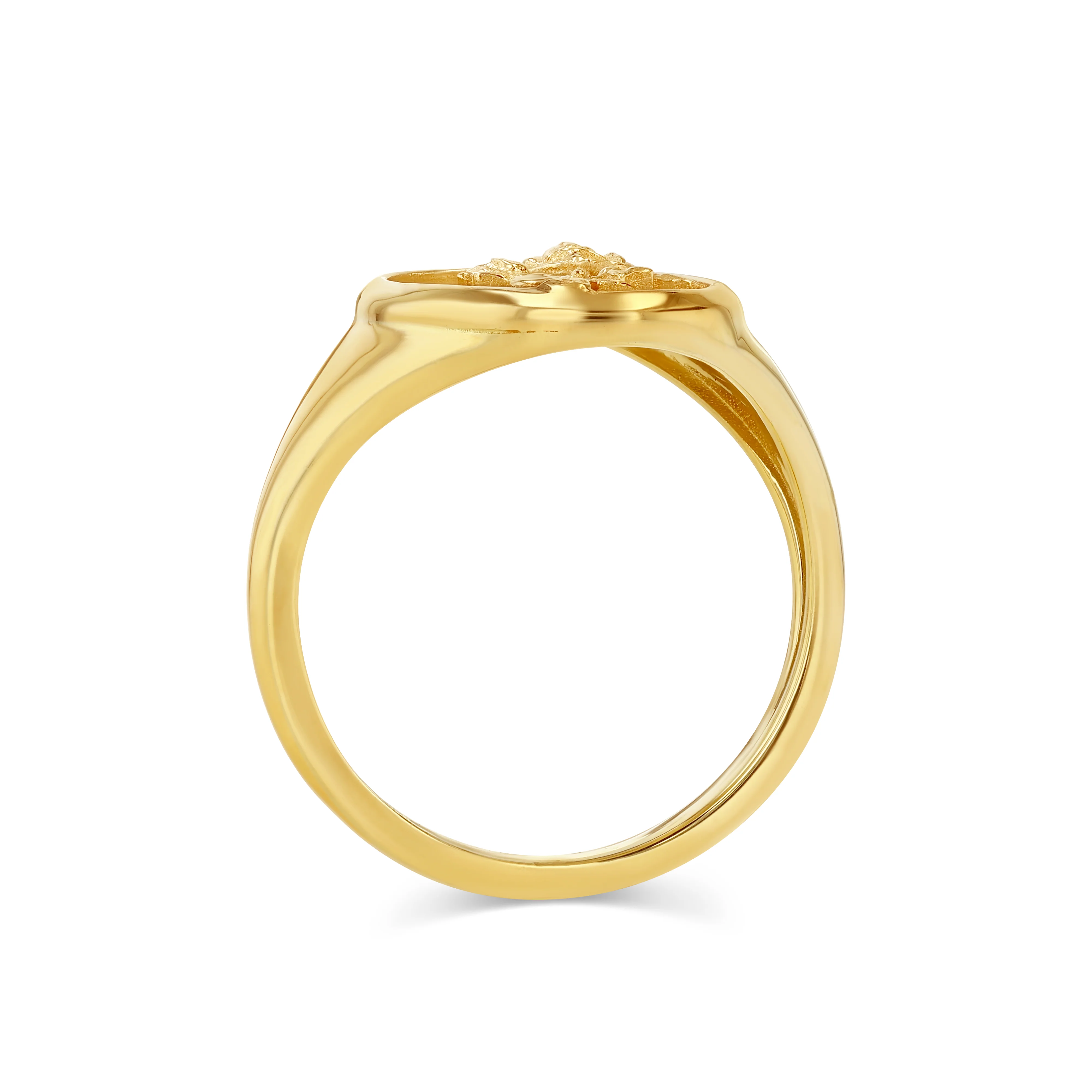 June Birth Flower Signet Ring - Image 2