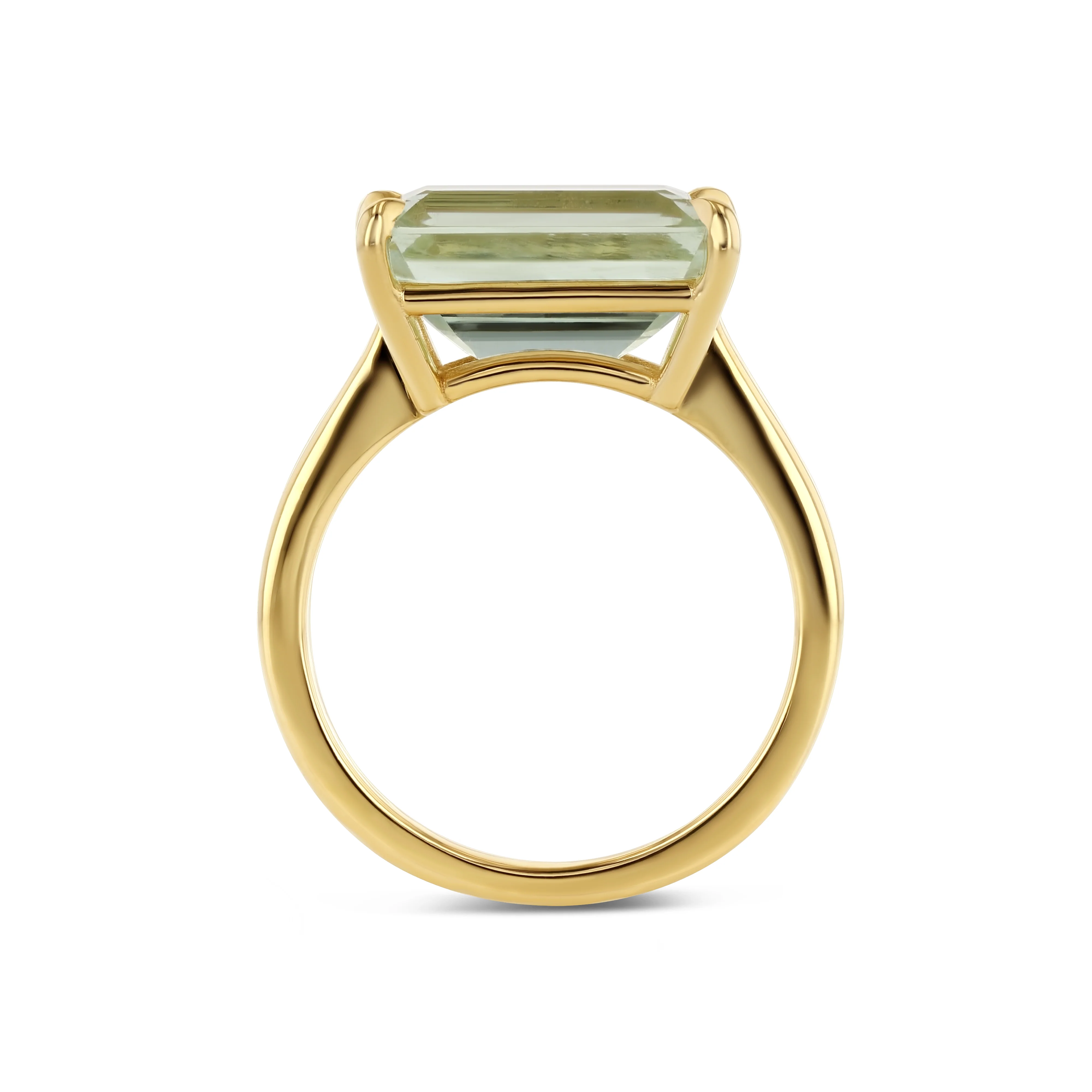 LIGHT GREEN BERYL PRONG RING - Image 3
