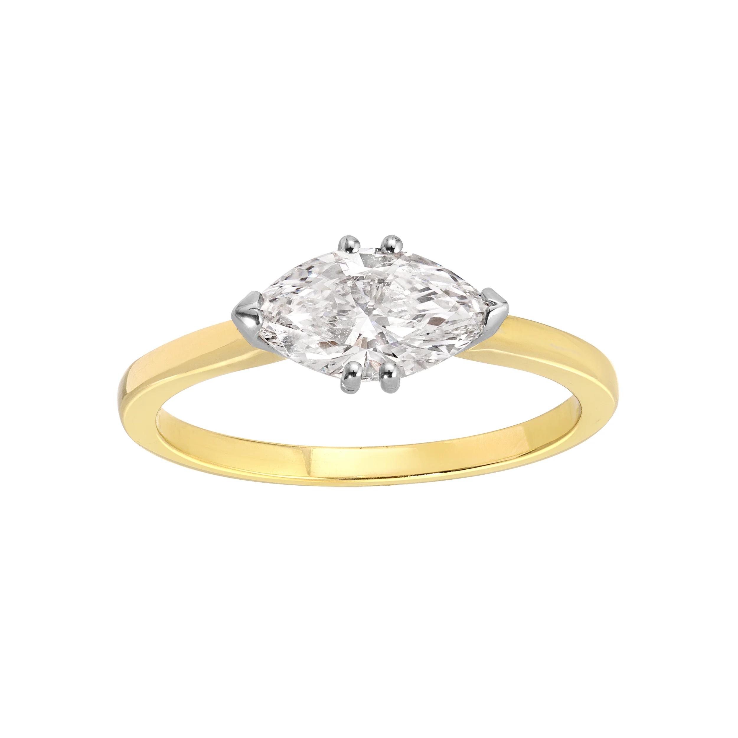 1.01ct Marquise Lab Diamond Ring - Image 3