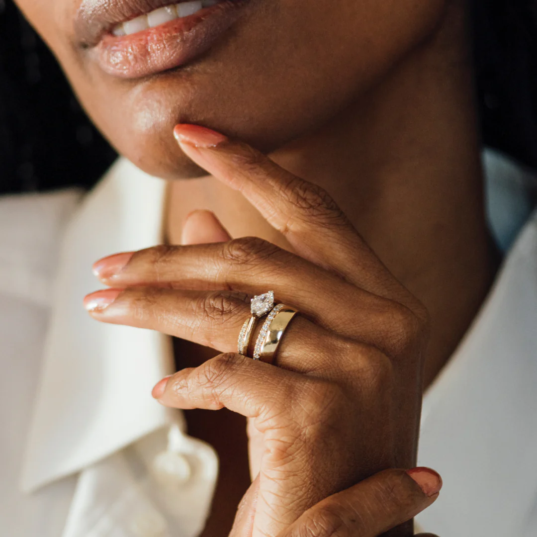 1.01ct Marquise Lab Diamond Ring - Image 6