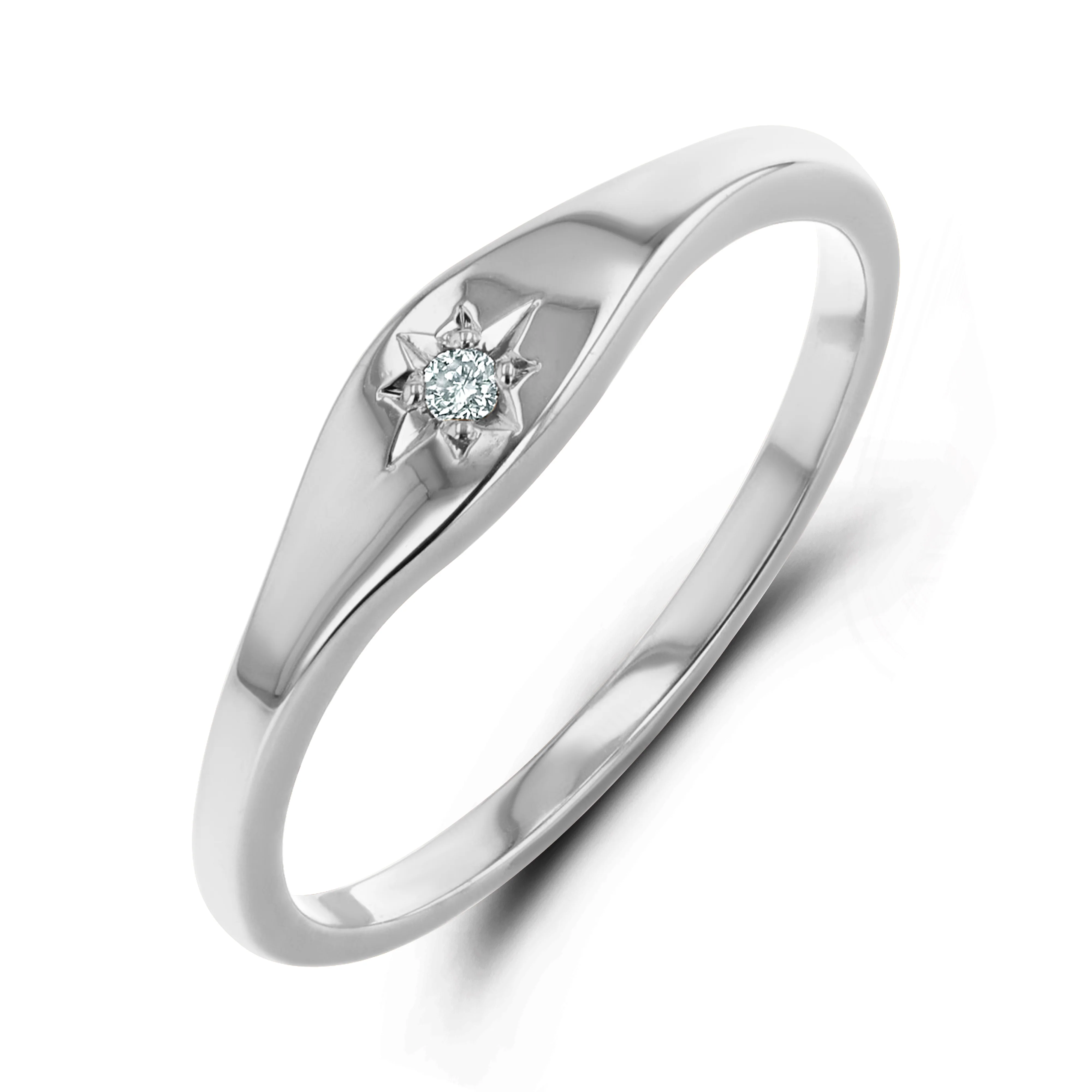 Mini Starburst Signet Ring - Image 3