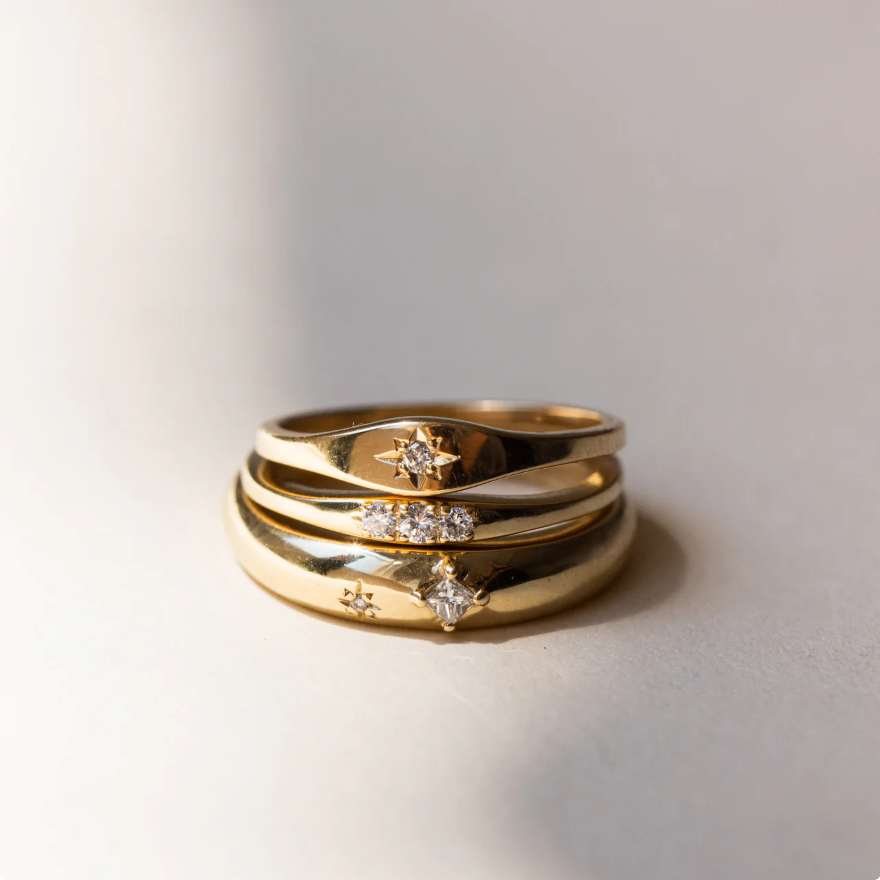 Mini Starburst Signet Ring - Image 6