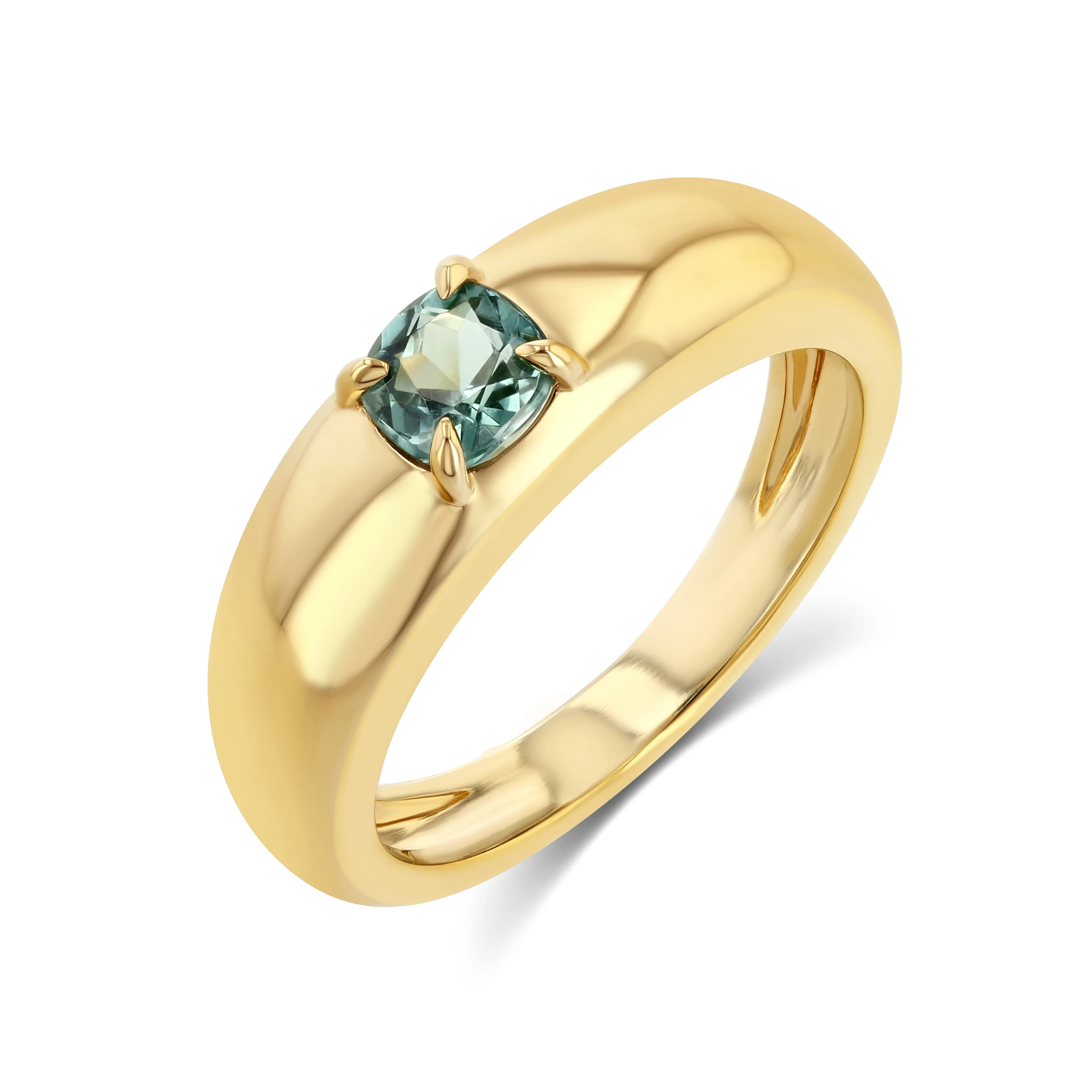 Mini Teal Tourmaline Cloud Ring