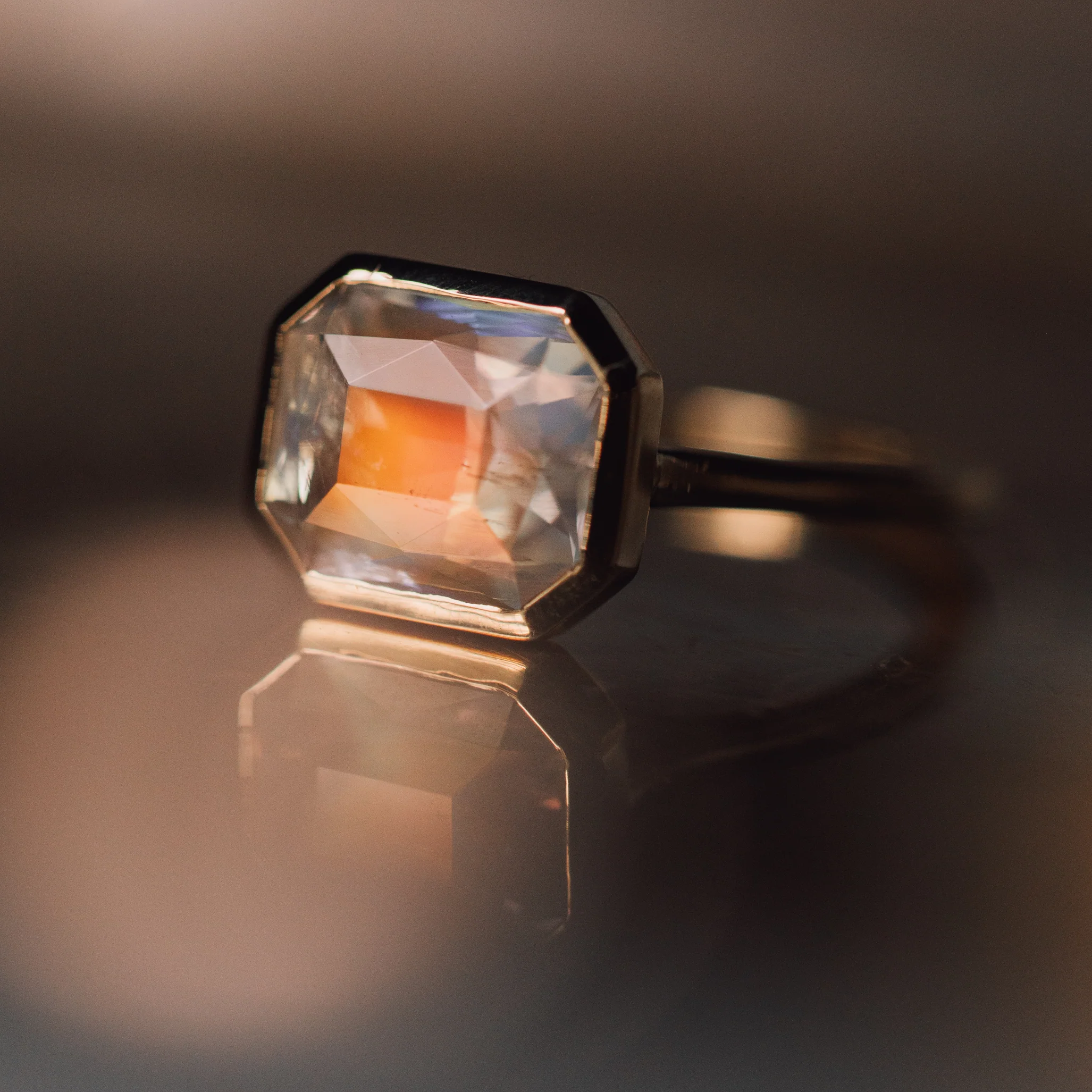 Moonstone Bezel Set Ring - Image 4
