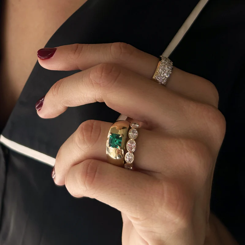 MUZO EMERALD CLOUD RING - Image 2