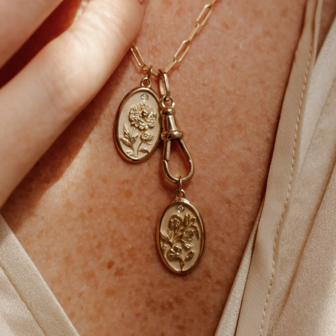 Peony Flower Charm - Image 2
