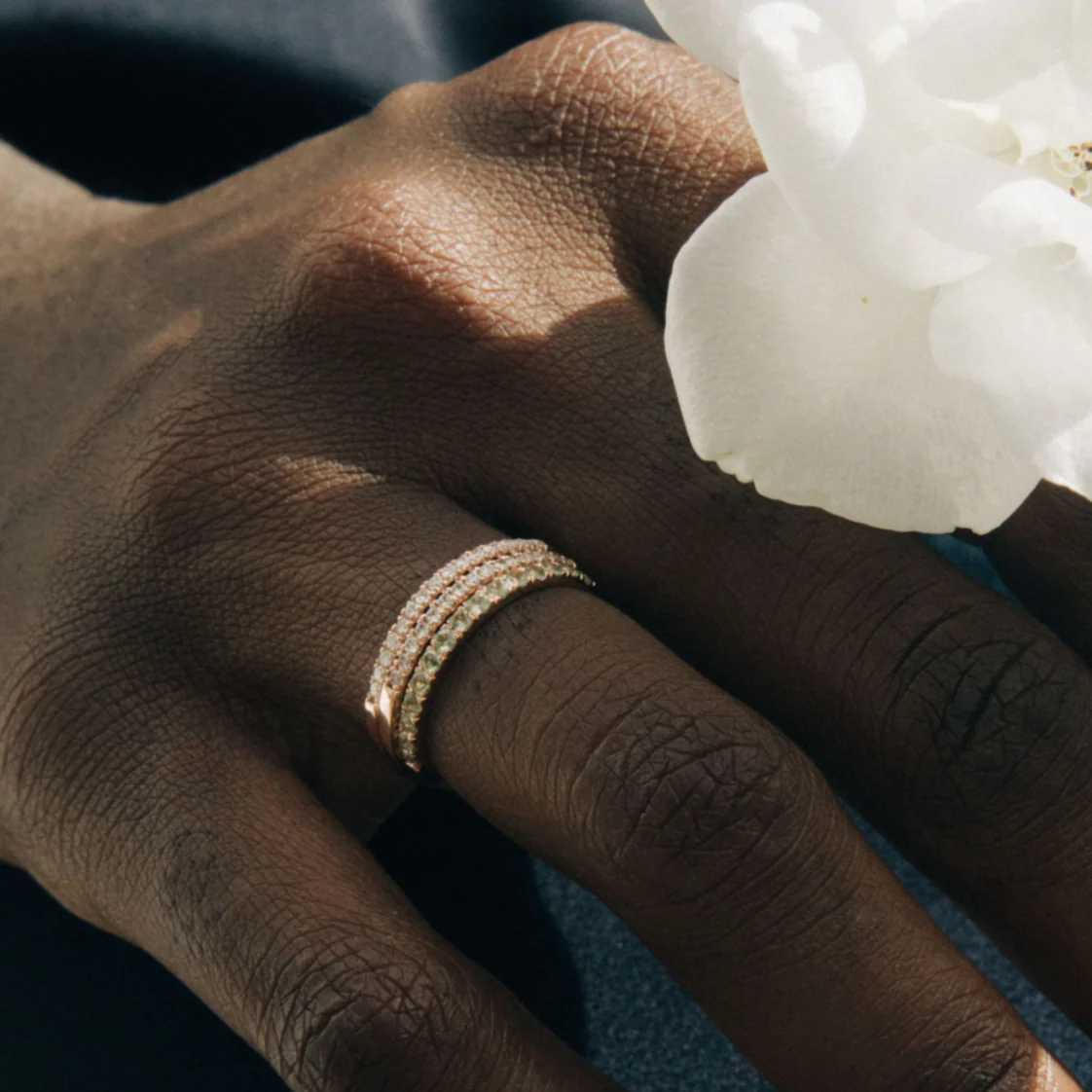 Peridot Pavé Ring - Image 9