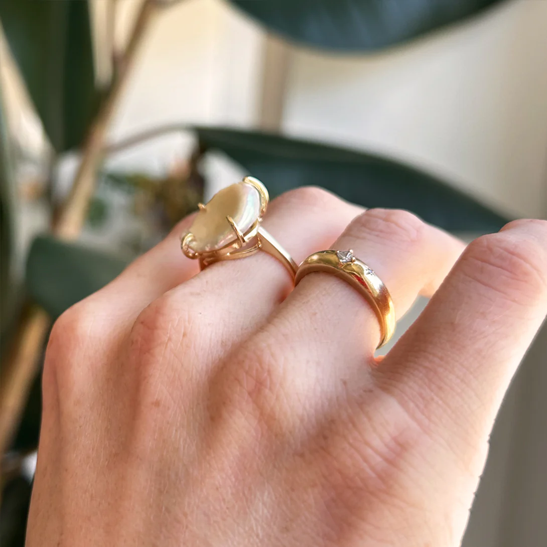 Petal Pearl Ring - Image 7