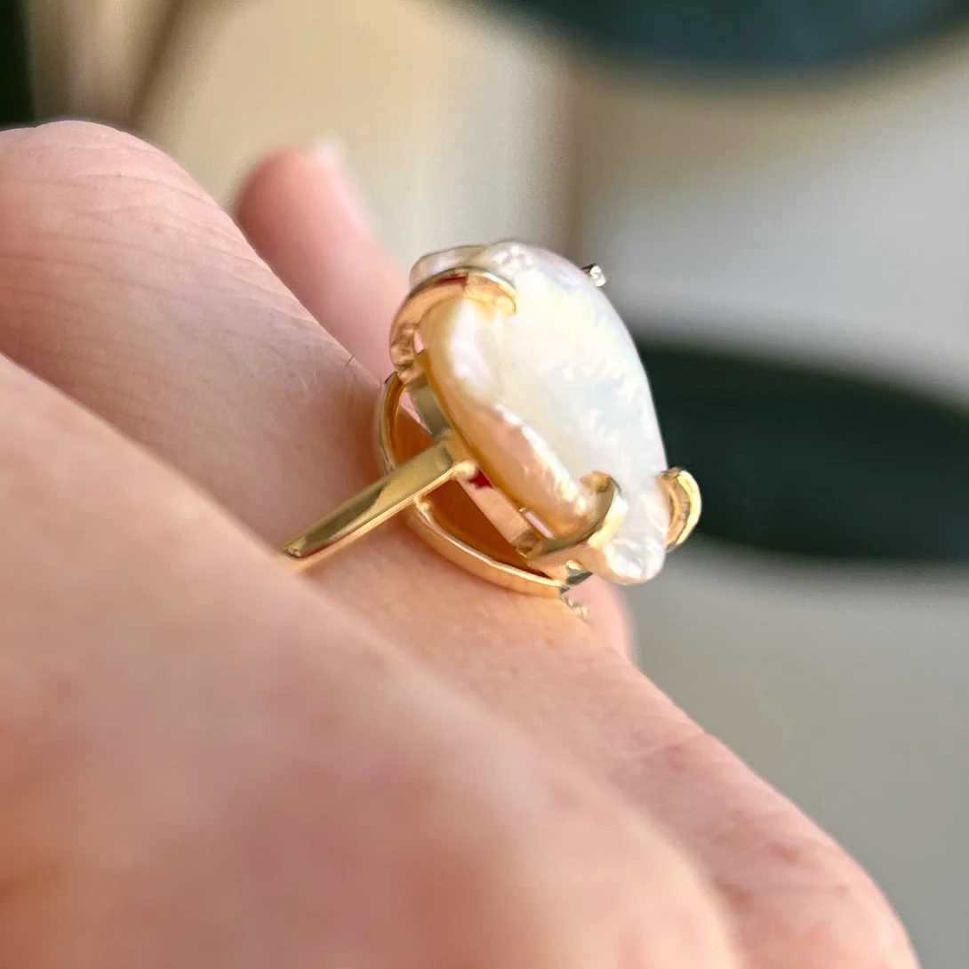 Petal Pearl Ring - Image 8