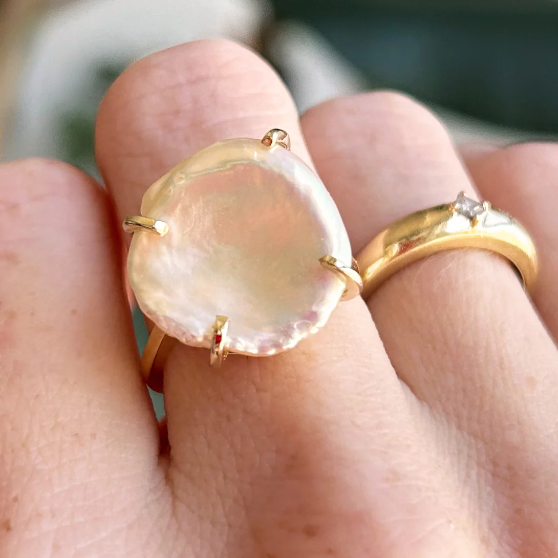 Petal Pearl Ring - Image 9
