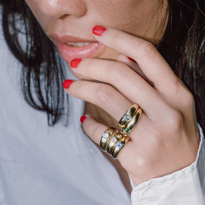 Diamond Petite Cloud Ring - Image 6