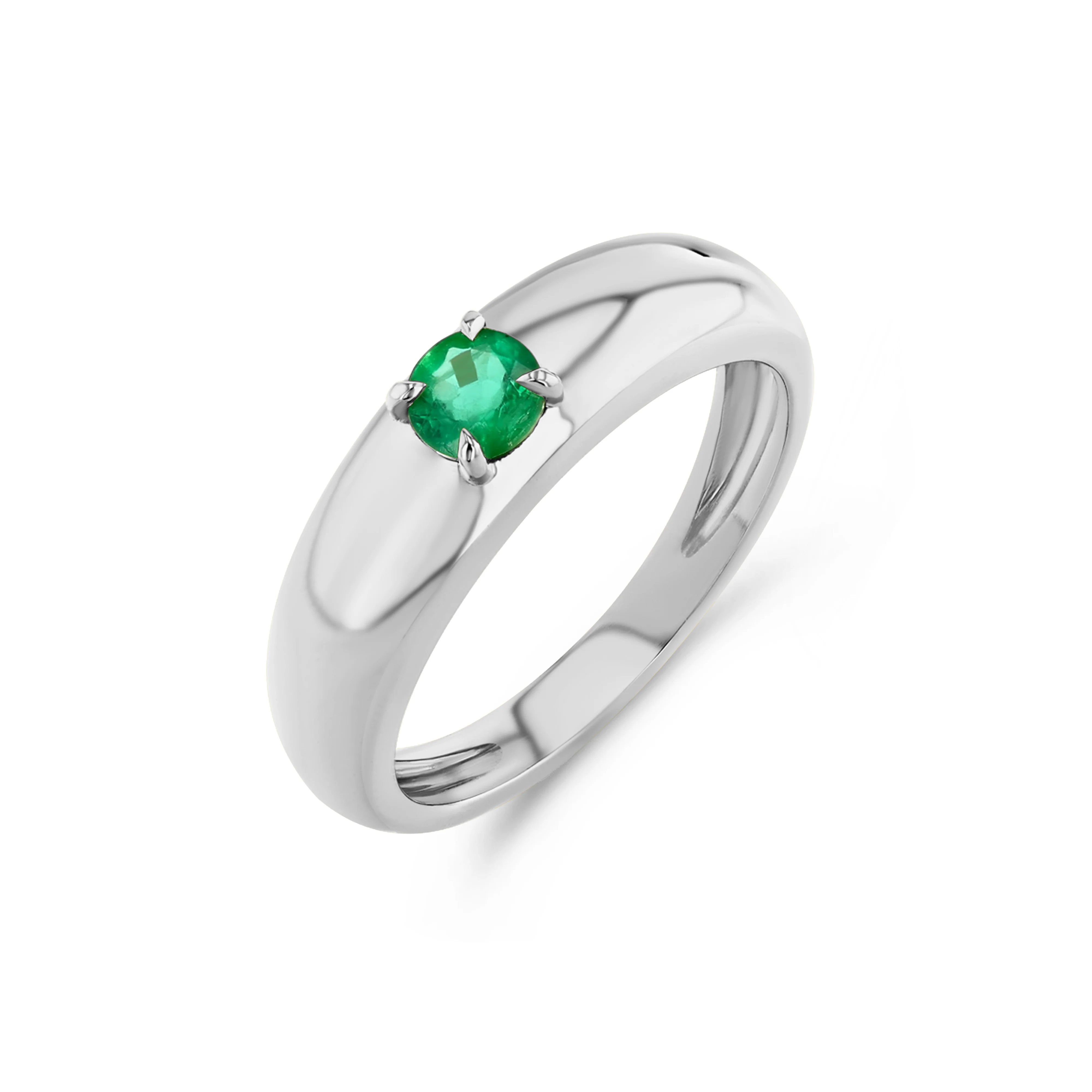 Emerald Petite Cloud Ring - Image 7