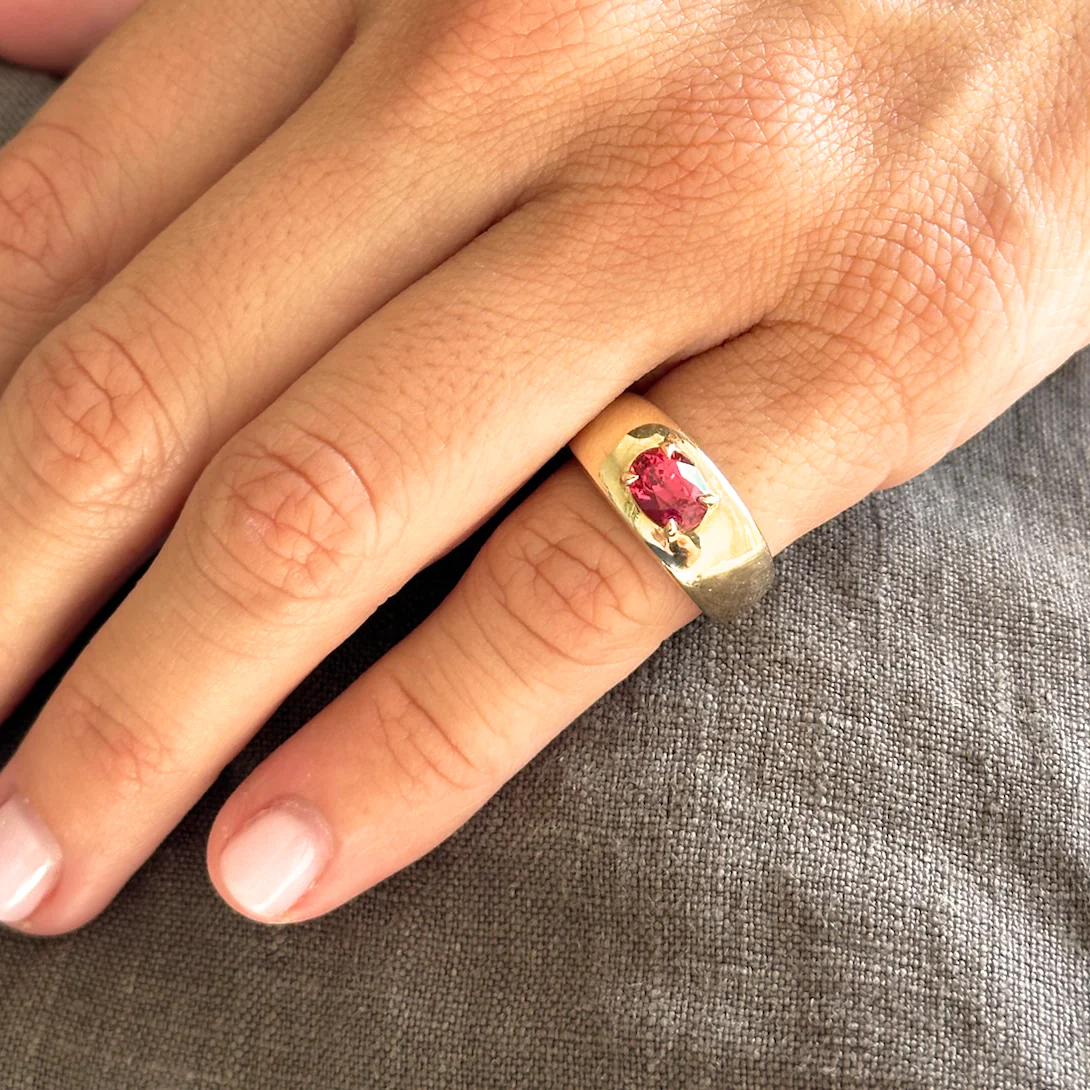 PINK SPINEL CLOUD RING - Image 2