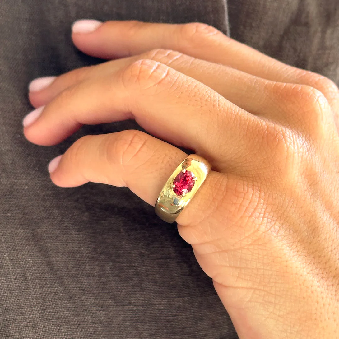PINK SPINEL CLOUD RING - Image 3