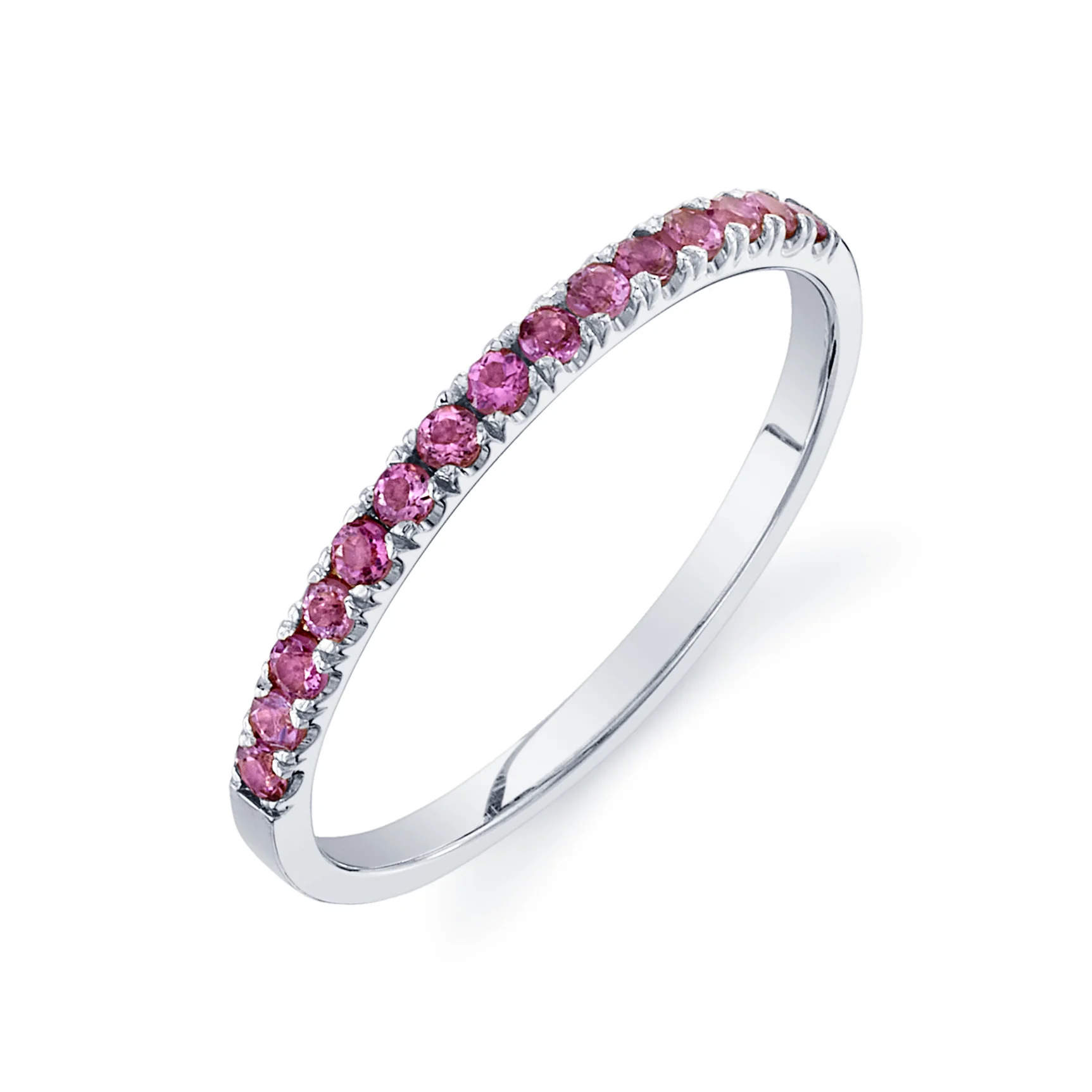 Pink Tourmaline Pavé Ring - Image 5
