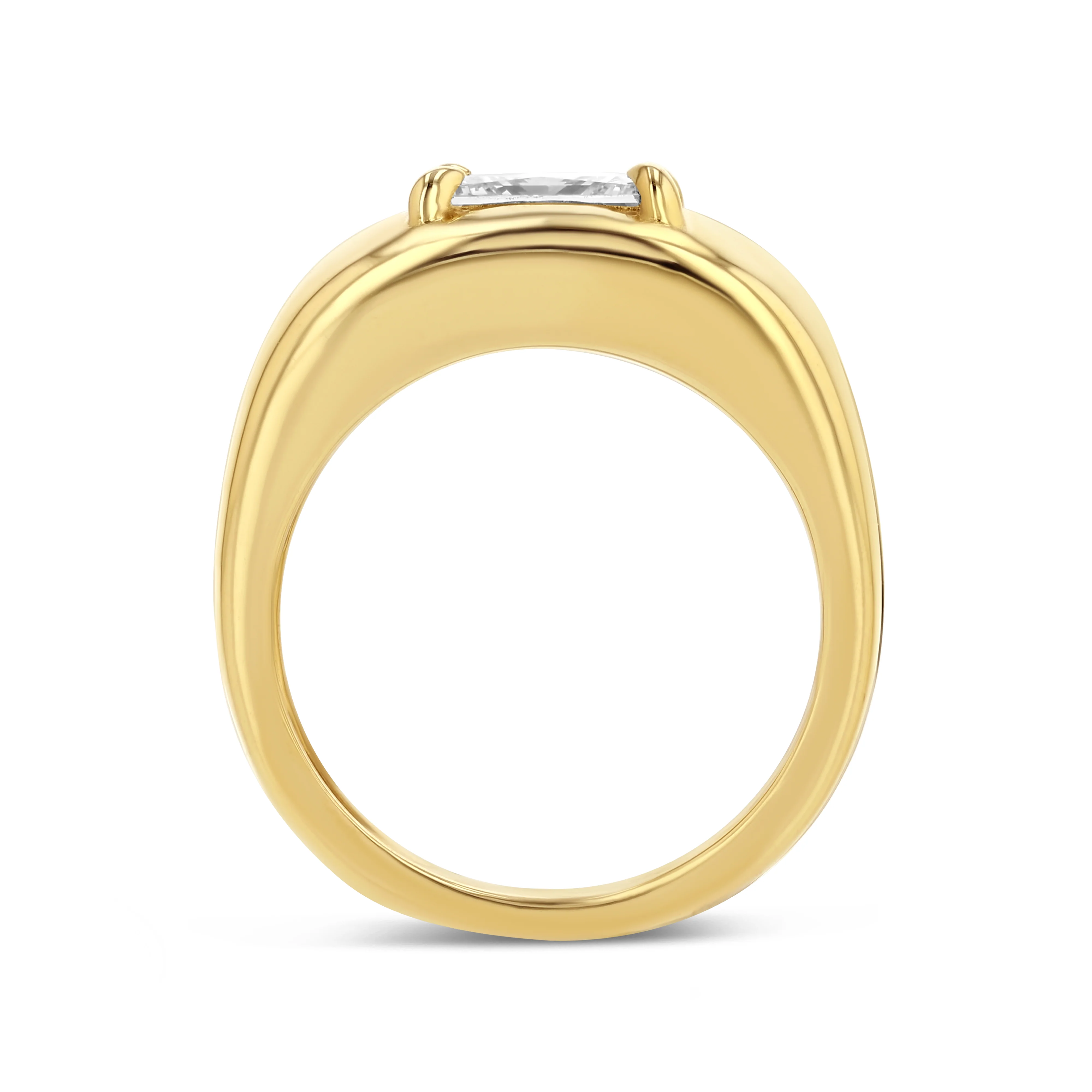 PRINCESS CUT DIAMOND CLOUD RING - Image 3
