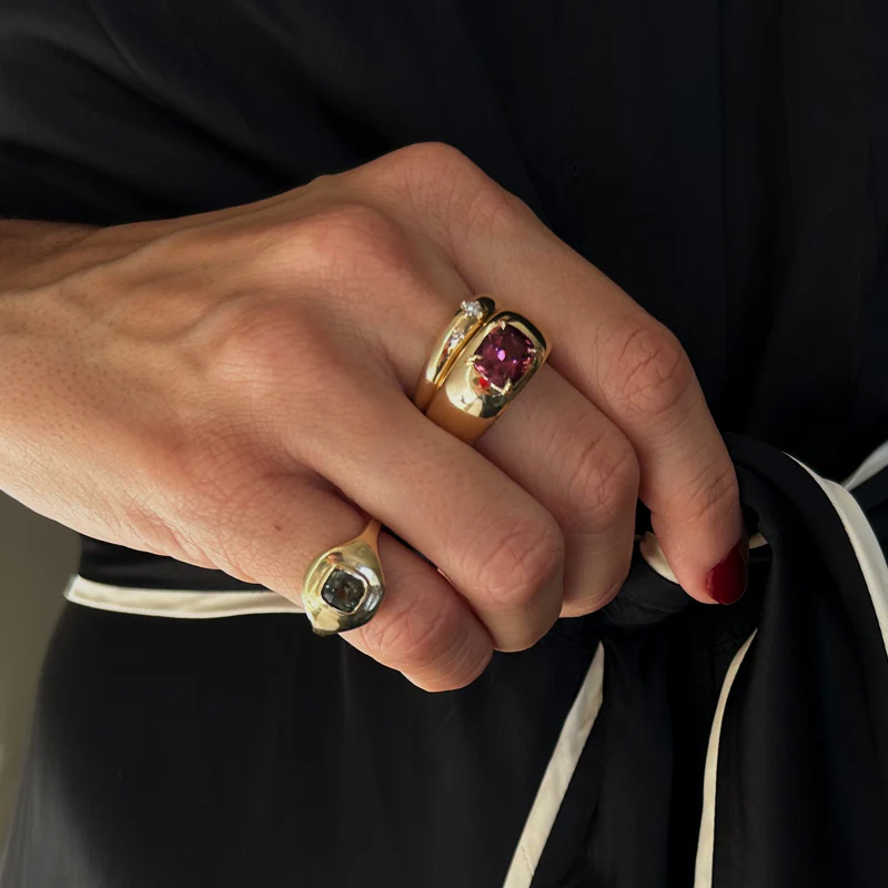 RASPBERRY PINK TOURMALINE CLOUD RING - Image 5